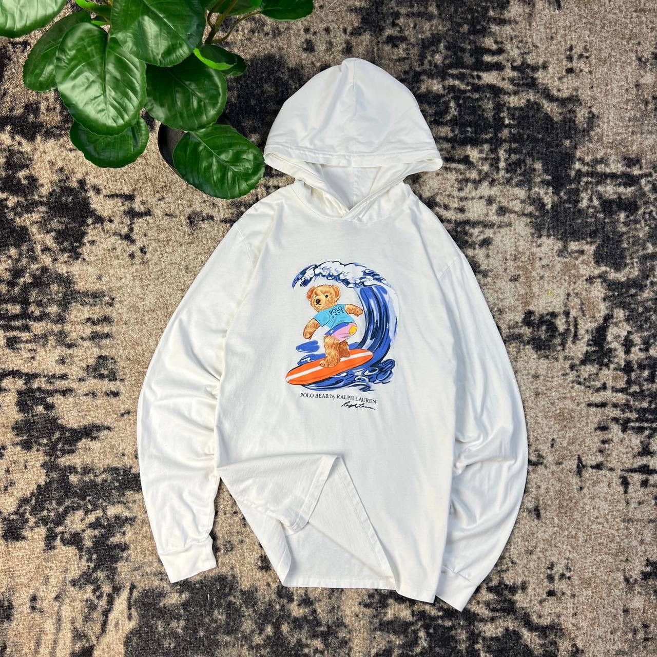 Polo Ralph Lauren Luxury Polo Ralph Lauren Bear Big Logo Light Hoodie Size US L / EU 52-54 / 3 - 1 Thumbnail