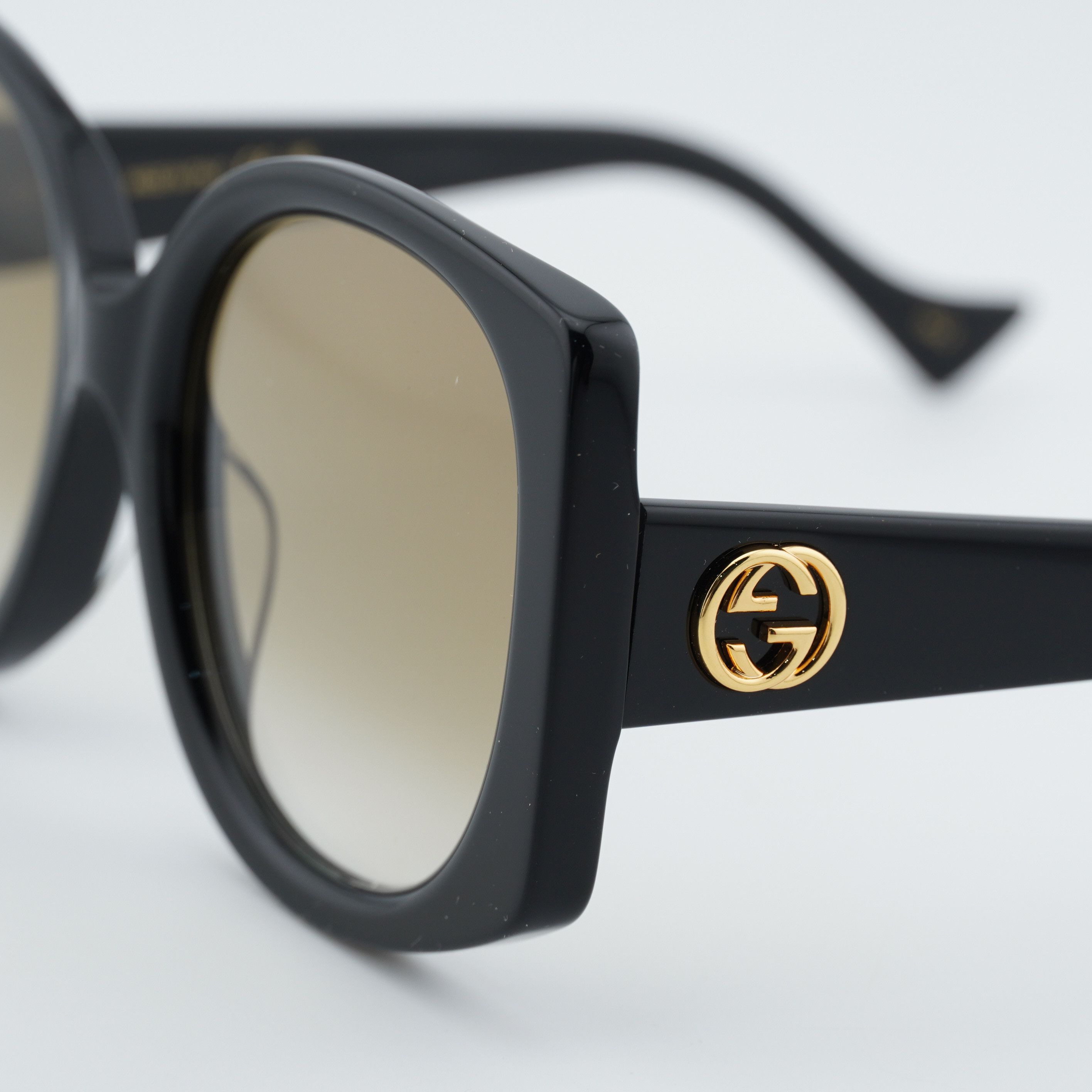 Gucci Gucci GG1257SA 004 Sunglasses Black Butterfly Frame Size ONE SIZE - 3 Thumbnail