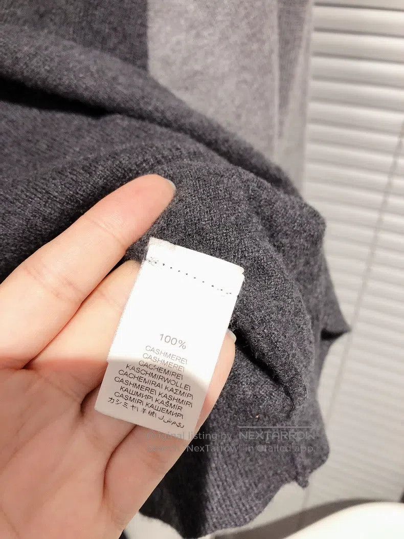 Brunello Cucinelli Brunello Cucinelli Gray and Black Colorblock Hooded Cashme Size XXS / US 00 / IT 34 - 7 Thumbnail