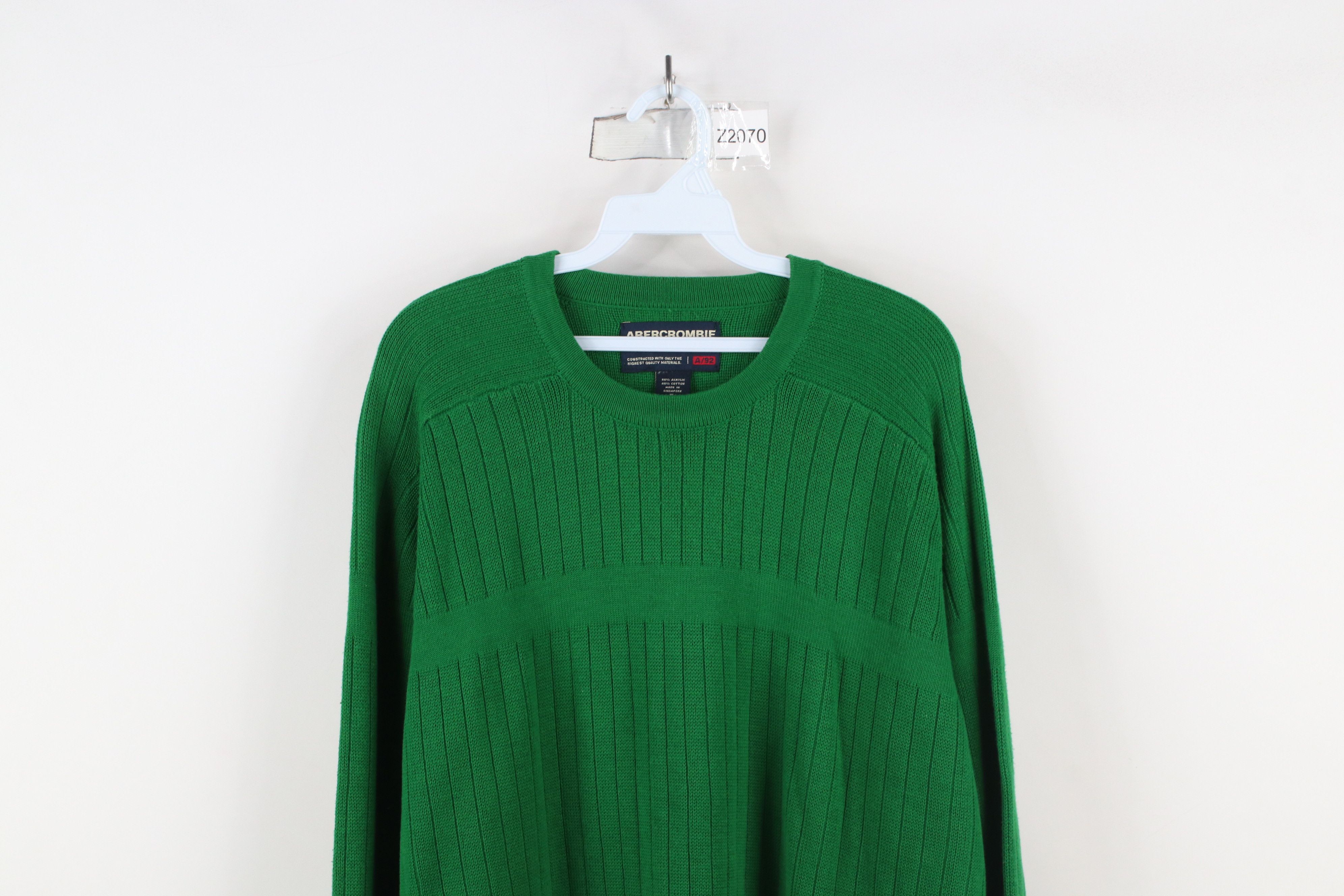 Abercrombie & Fitch × Vintage Vintage 90s Abercrombie & Fitch Ribbed Knit Crewneck Sweater Size US XL / EU 56 / 4 - 2 Thumbnail