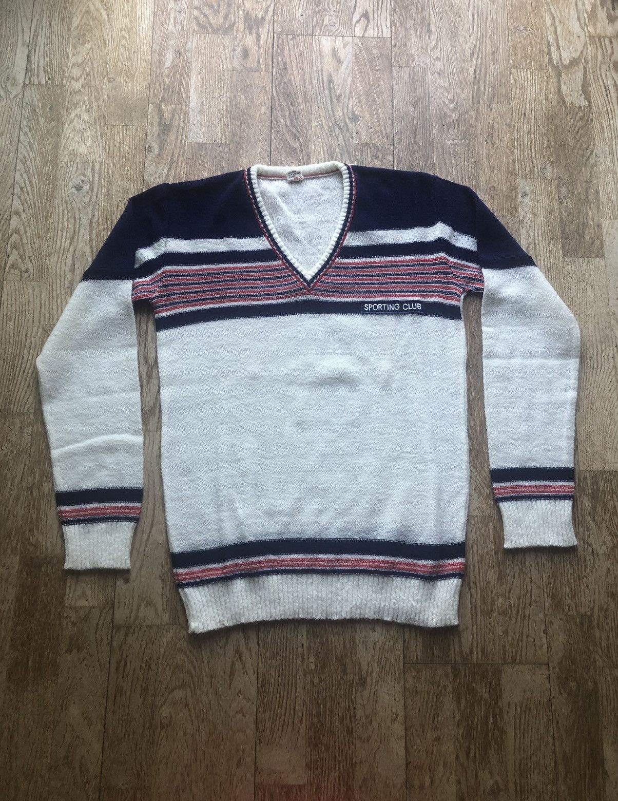 Vintage VERY RARE MADE IN YUGOSLAVIA WOOL QUALITY VINTAGE SWEATER Size US M / EU 48-50 / 2 - 1 Thumbnail