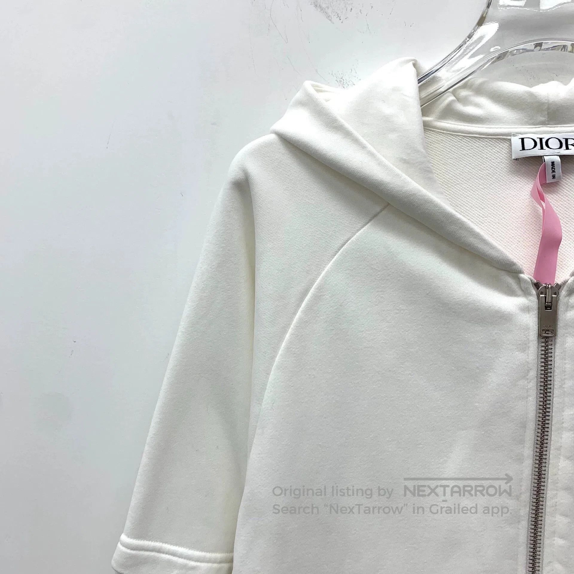 Dior dior white logo hoodie zip-up jacket. Size US M / EU 48-50 / 2 - 3 Thumbnail