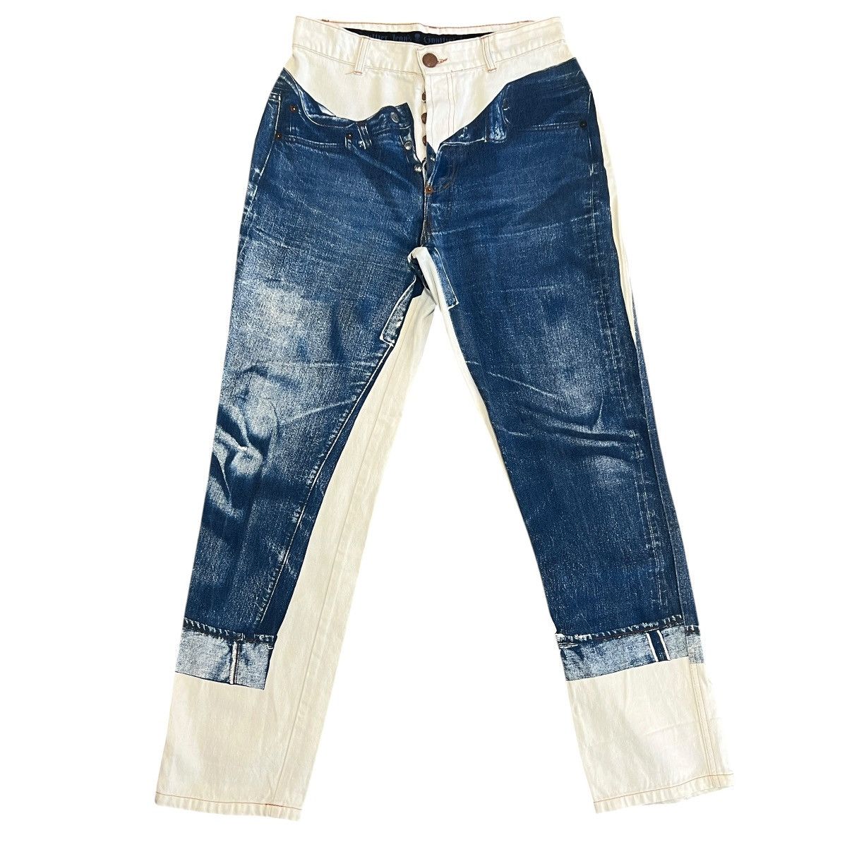 Jean Paul Gaultier Jean Paul GAULTIER Trompe-l'oeil Jeans 40 Size US 29 - 1 Thumbnail