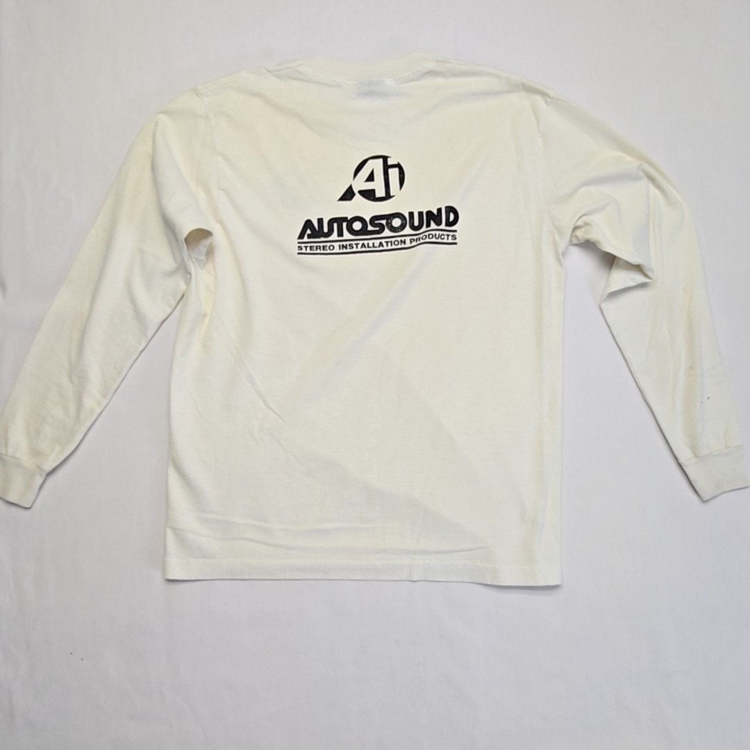 Vintage Vintage AutoSound Graphic Shirt White Mens Large Stero Tee Size US L / EU 52-54 / 3 - 1 Thumbnail