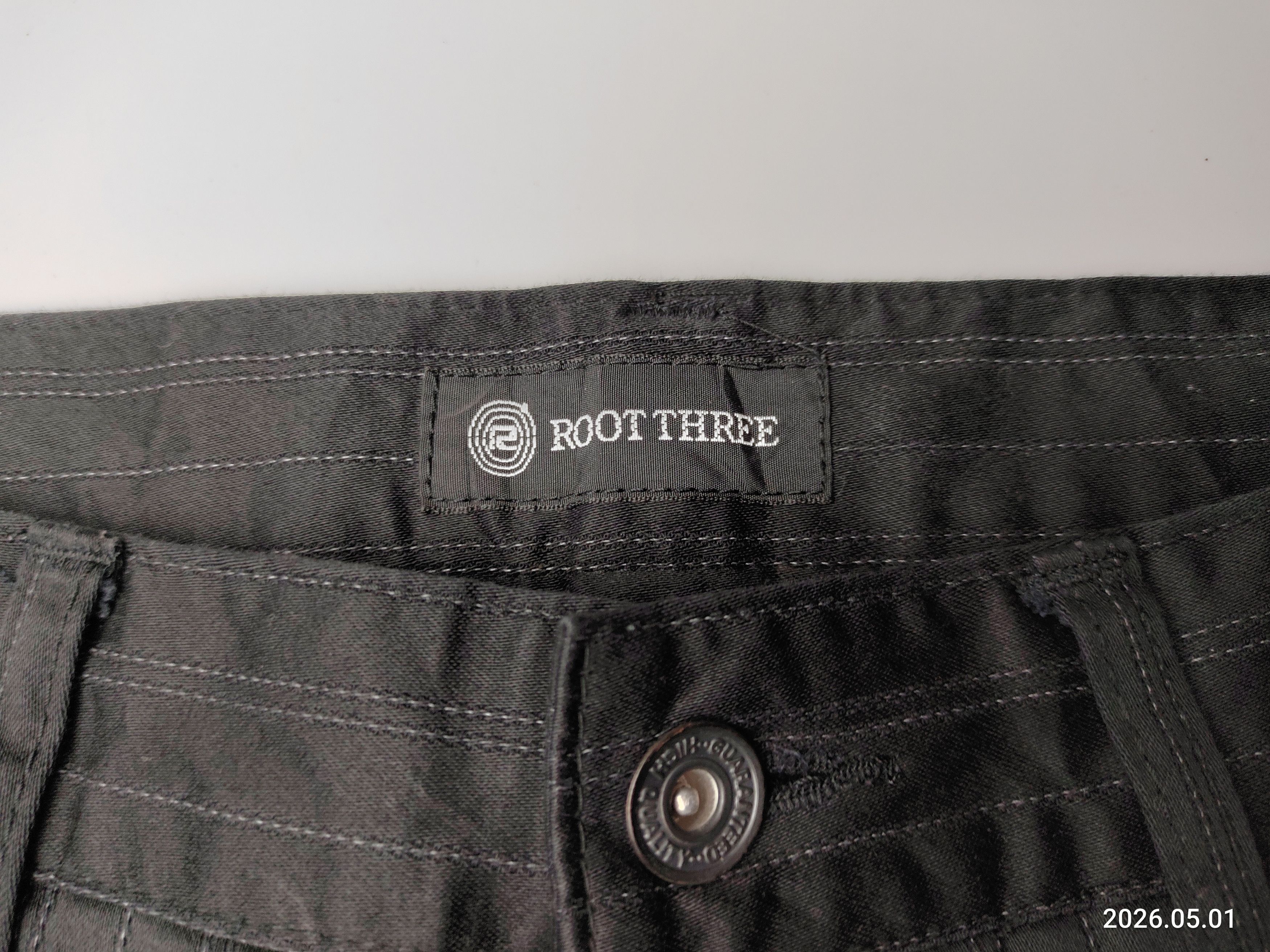 Japanese Brand Root Three cotton stripe flare chino pants jeans Size US 30 / EU 46 - 5 Thumbnail