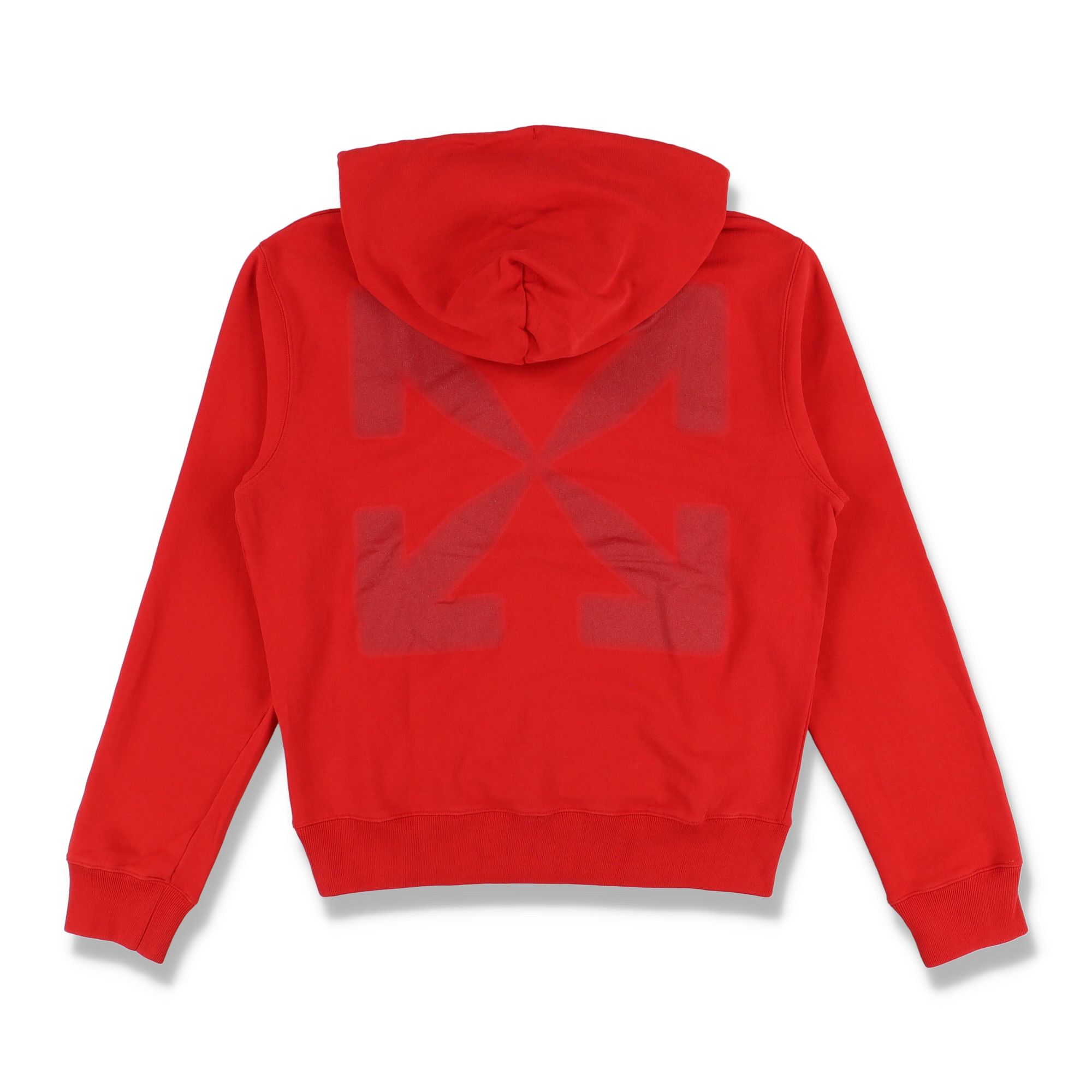 Off-White Red Blurred Mona Lisa Arrows Hoodie Size US M / EU 48-50 / 2 - 4 Thumbnail