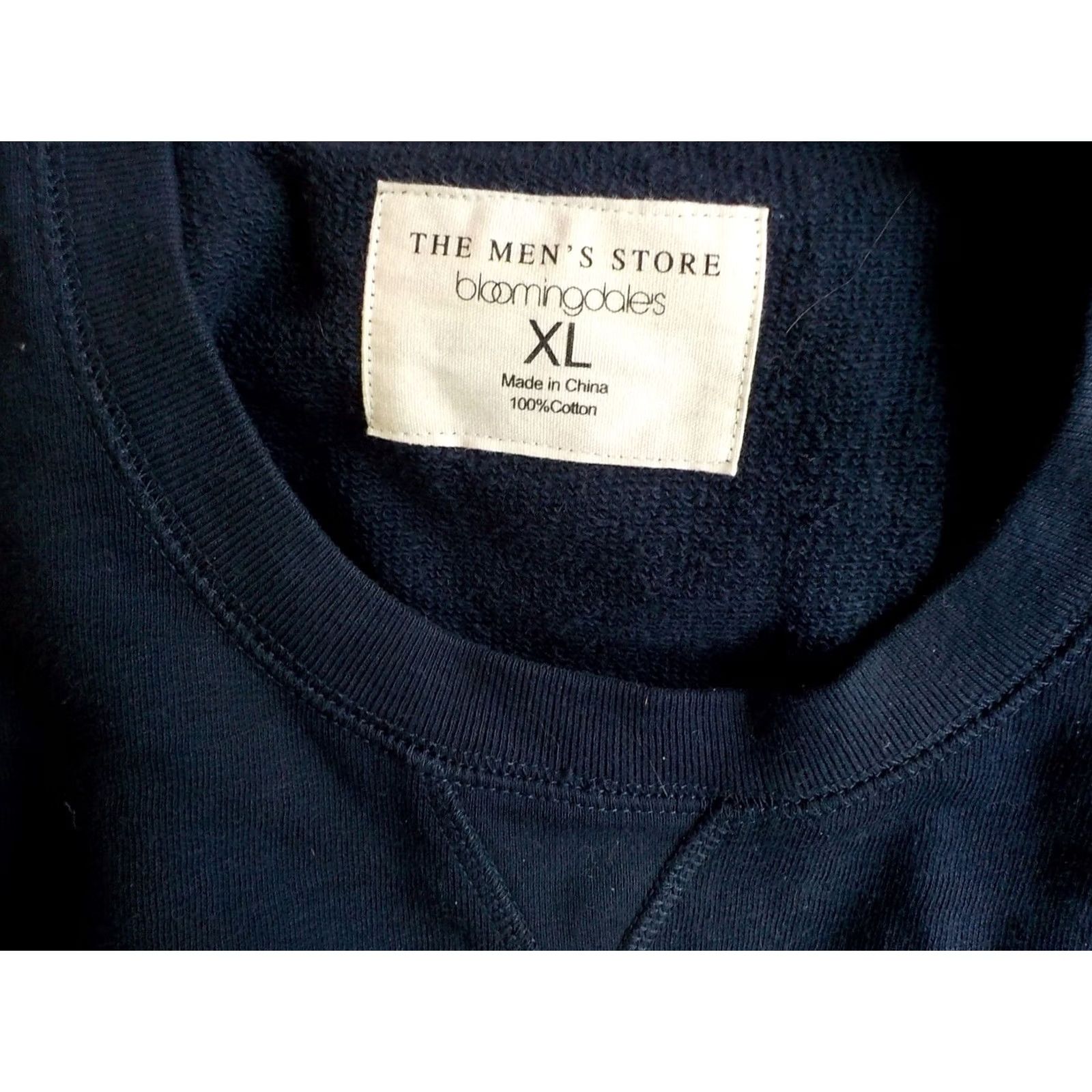 Bloomingdale's BLOOMINGDALE'S The Men's Store LS Pullover Crew Neck Sweatshirt Navy XL NWT Blue Big 100% Cotton Crew Neck Mens Sweatshirt Size US XL / EU 56 / 4 - 5 Thumbnail