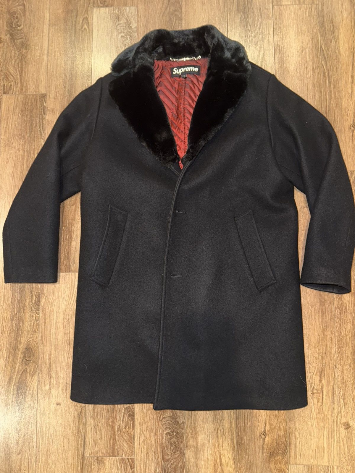 Supreme Fur Collar Jacket Supreme Fur Collar Car Coat