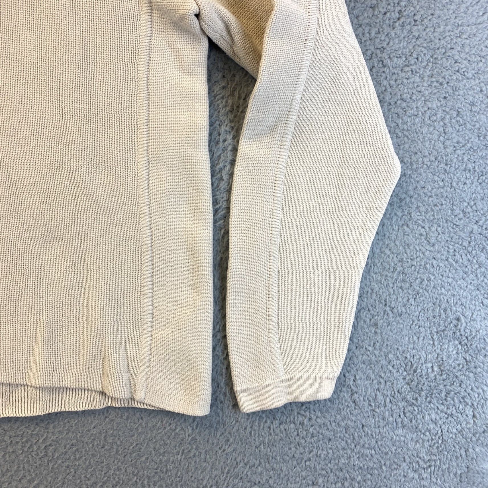 Gap Gap Sweater Mens Medium Beige Pullover Knit Crew Neck Cotton Blend Classic Modern Autumn Winter Casual, Regular Fit Mens 72-31 Size US M / EU 48-50 / 2 - 2 Thumbnail