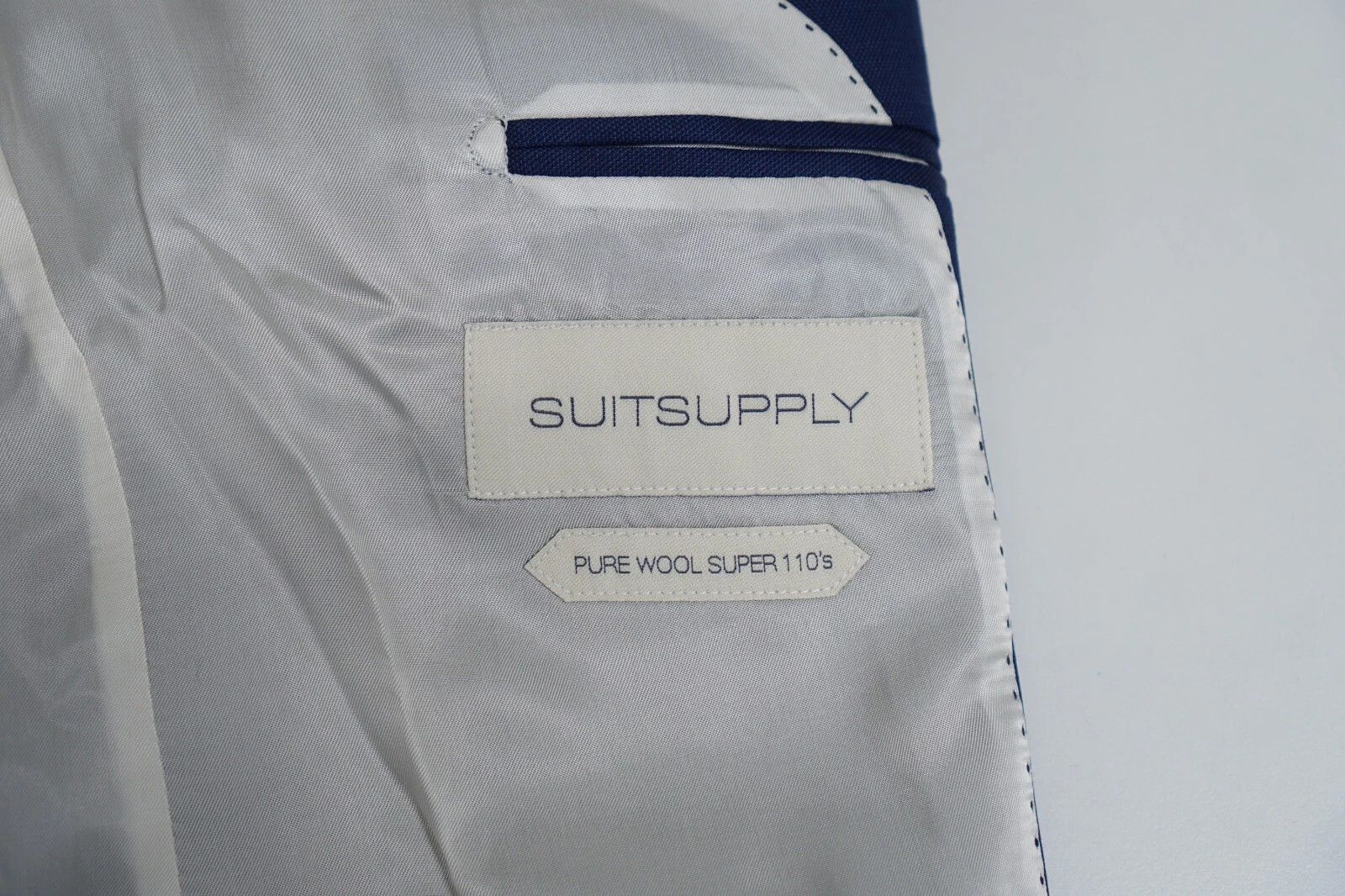 Suitsupply Men Suitsupply Blazer Napoli Zignone Wool S110 Blue UK/US32 Size 34S - 4 Thumbnail