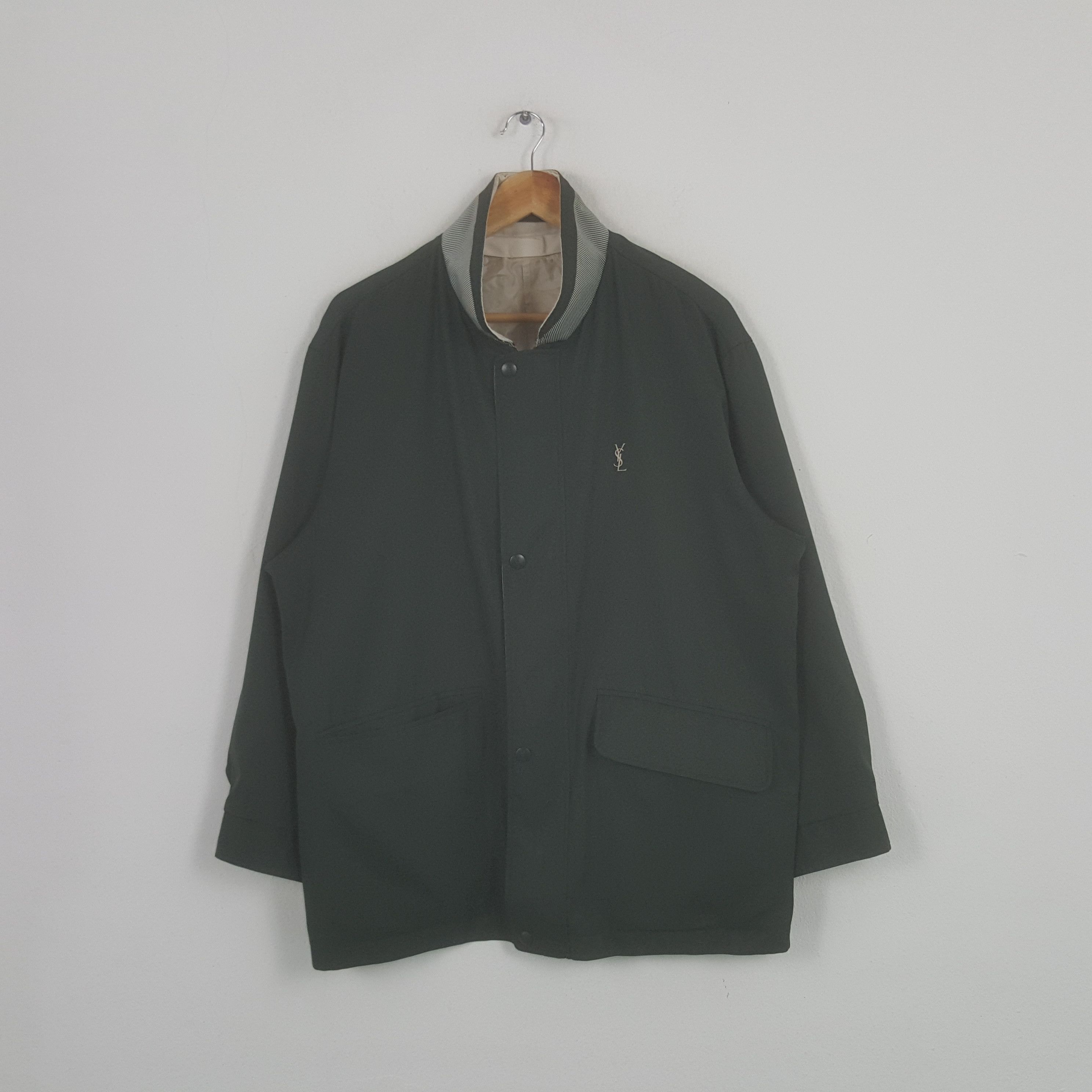 Vintage × Yves Saint Laurent Vintage Yves Saint Laurent Italian Brand Reversible Jacket Size US XL / EU 56 / 4 - 1 Thumbnail