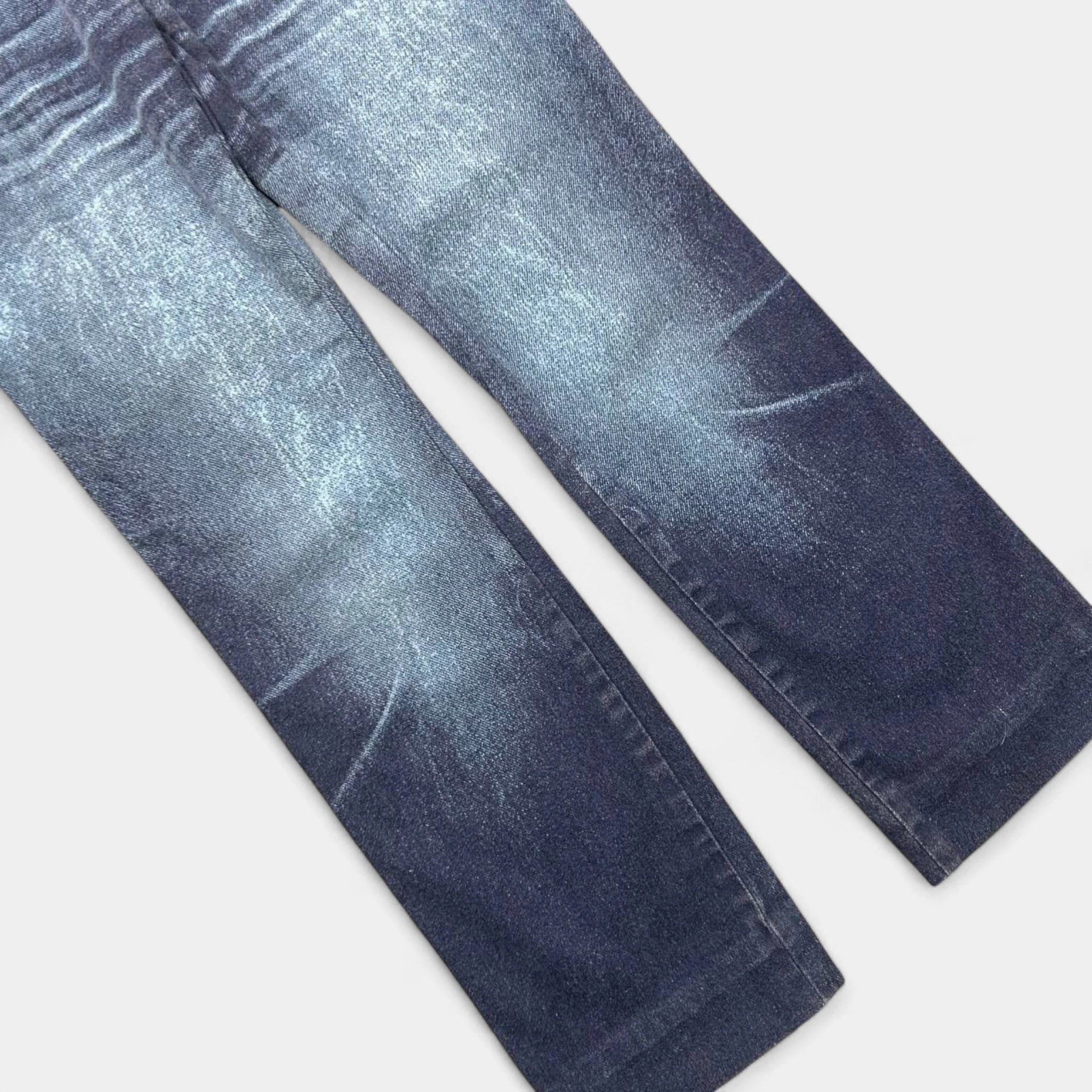 Other Cavalli Blue Printed Denim Jeans Size US 30 / EU 46 - 3 Thumbnail