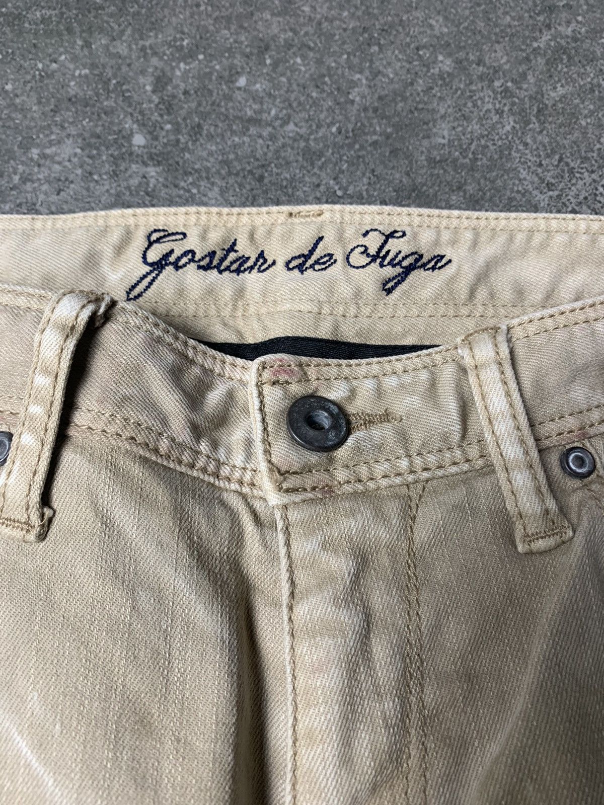 GOSTAR DE FUGA × If Six Was Nine × Le Grande Bleu (L.G.B.) 2000s Gostar de Fuga Distressed Washed Jeans Vkei Size US 32 / EU 48 - 7 Thumbnail