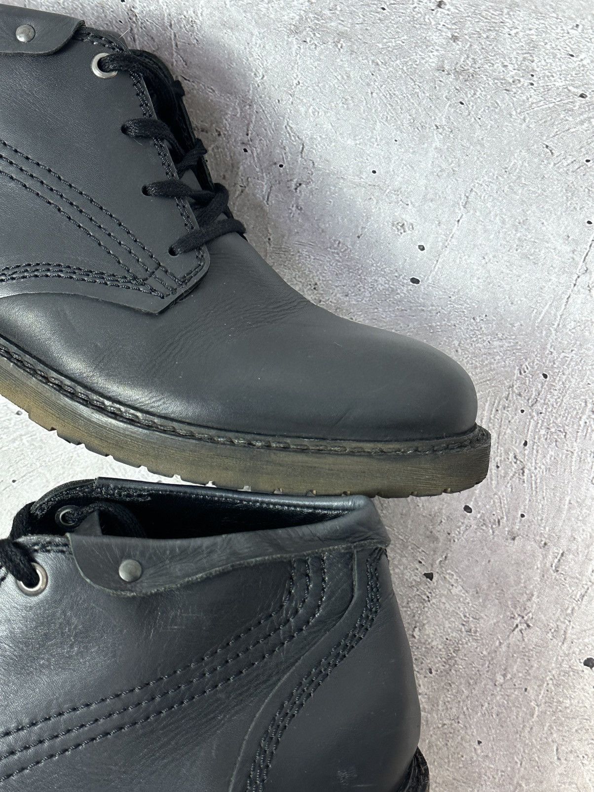 Diesel Diesel Leather Logo Grey Men’s Lace-up Ankle Boots Size US 9.5 / EU 42-43 - 9 Thumbnail
