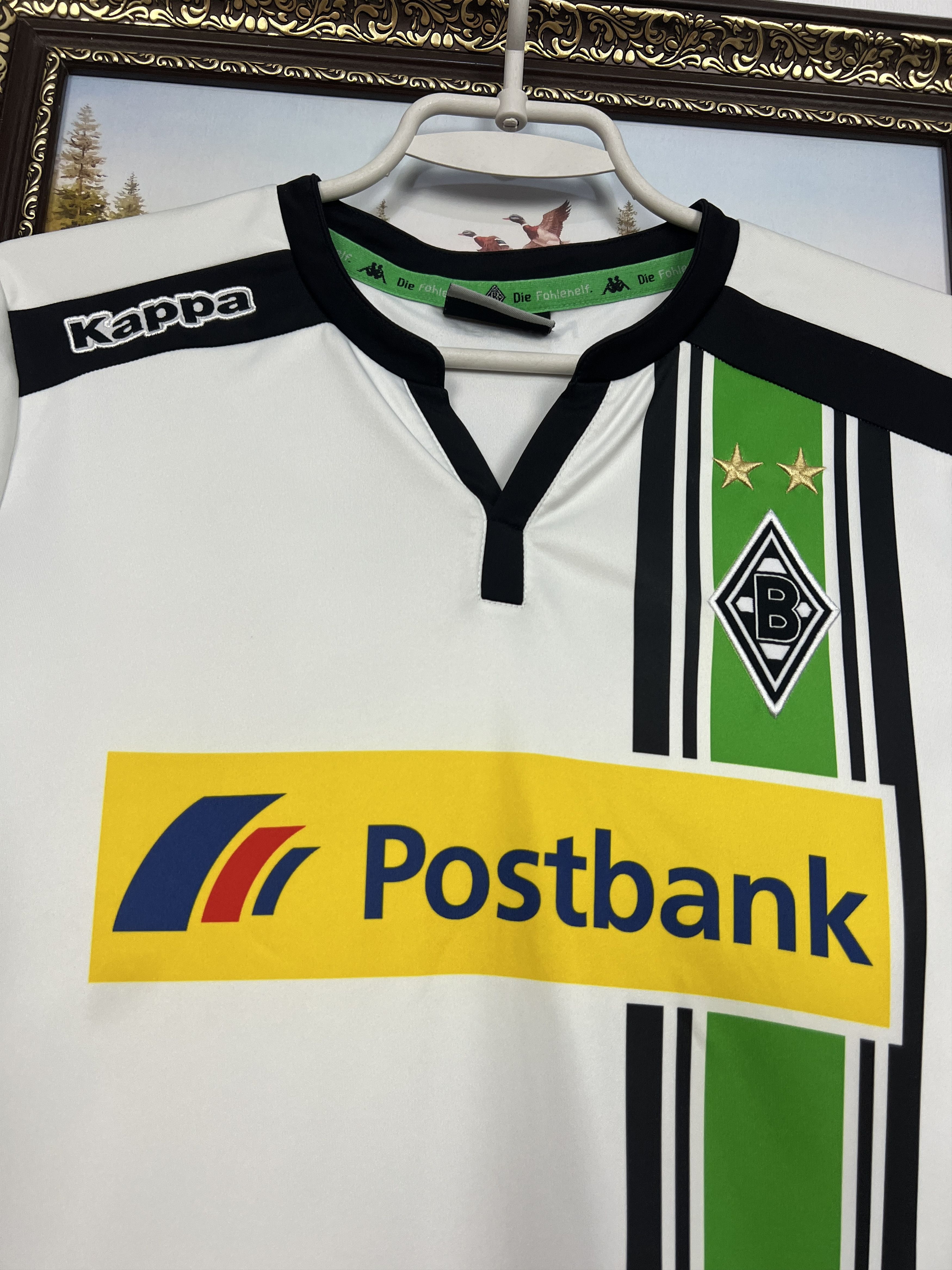 Kappa Monchengladbach football shirt 2015 Soccer Jersey Trikot Size US S / EU 44-46 / 1 - 3 Thumbnail