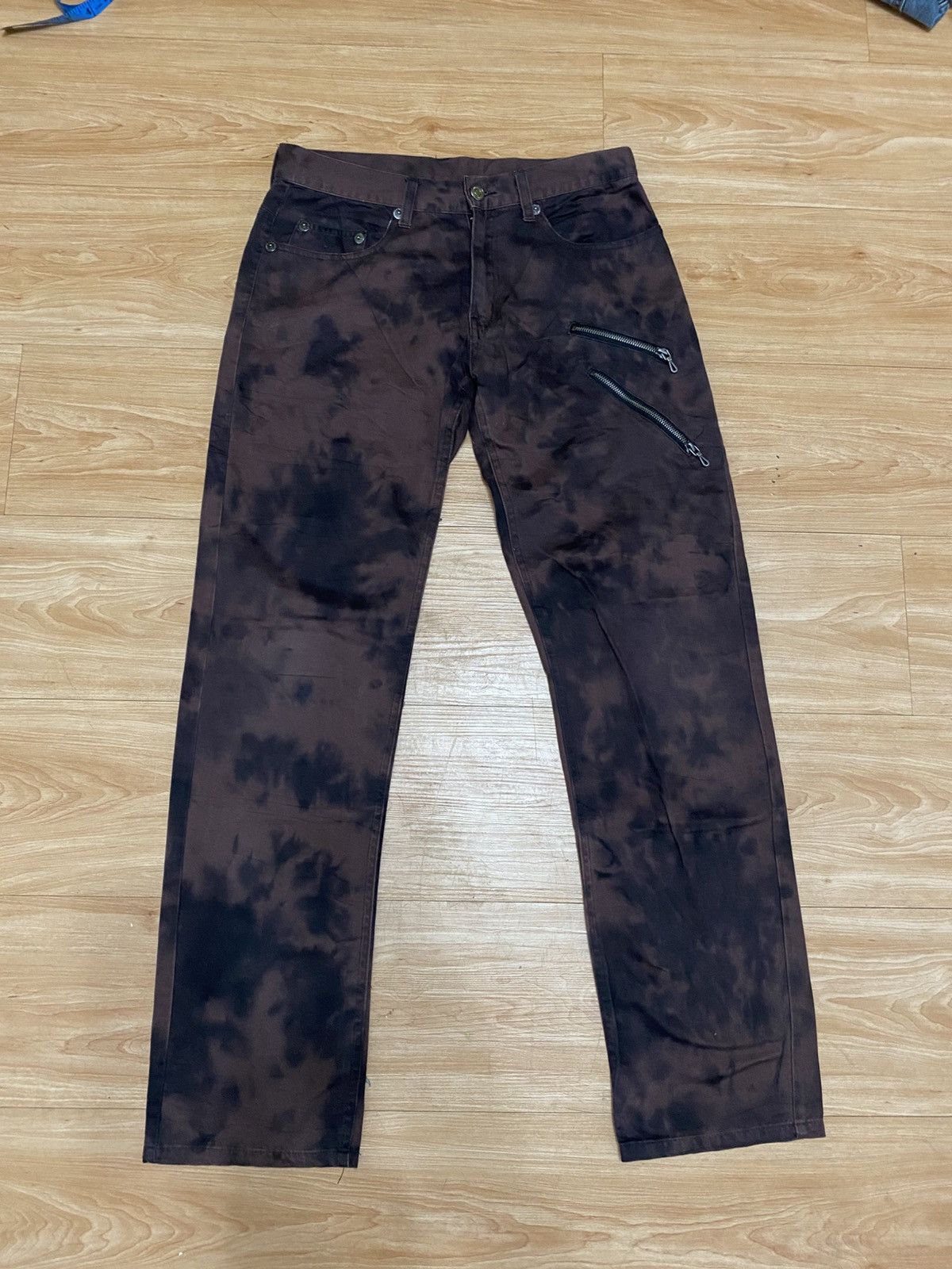 Japanese Brand Acid wash punk design Japanese brand very rare Size US 30 / EU 46 - 3 Thumbnail
