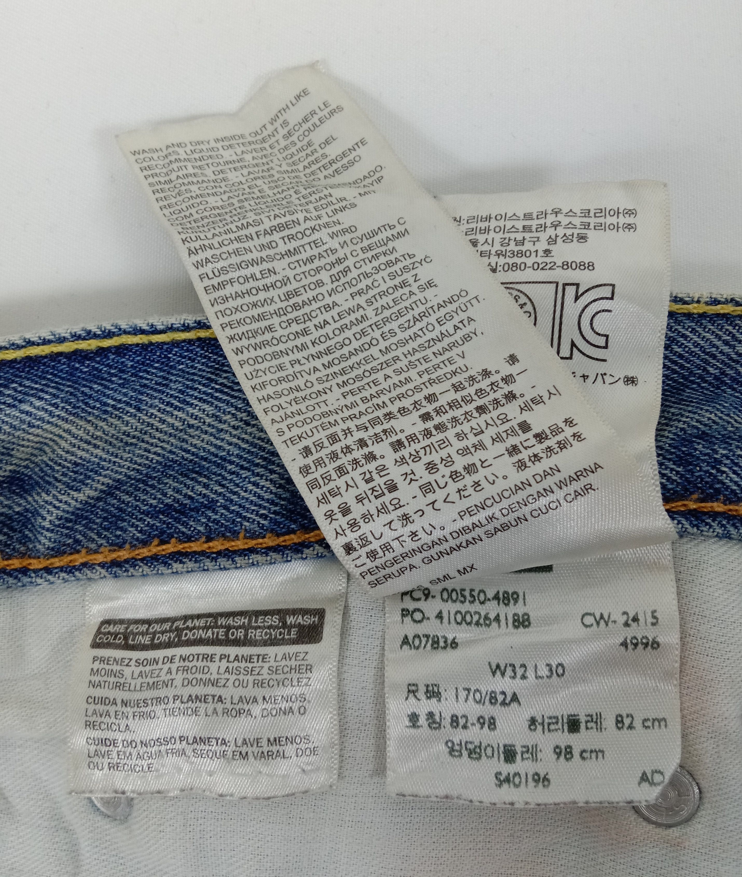 Levi's Vintage Levi's 550 Jeans Dirty Wash Distressed Denim Size US 32 / EU 48 - 13 Thumbnail