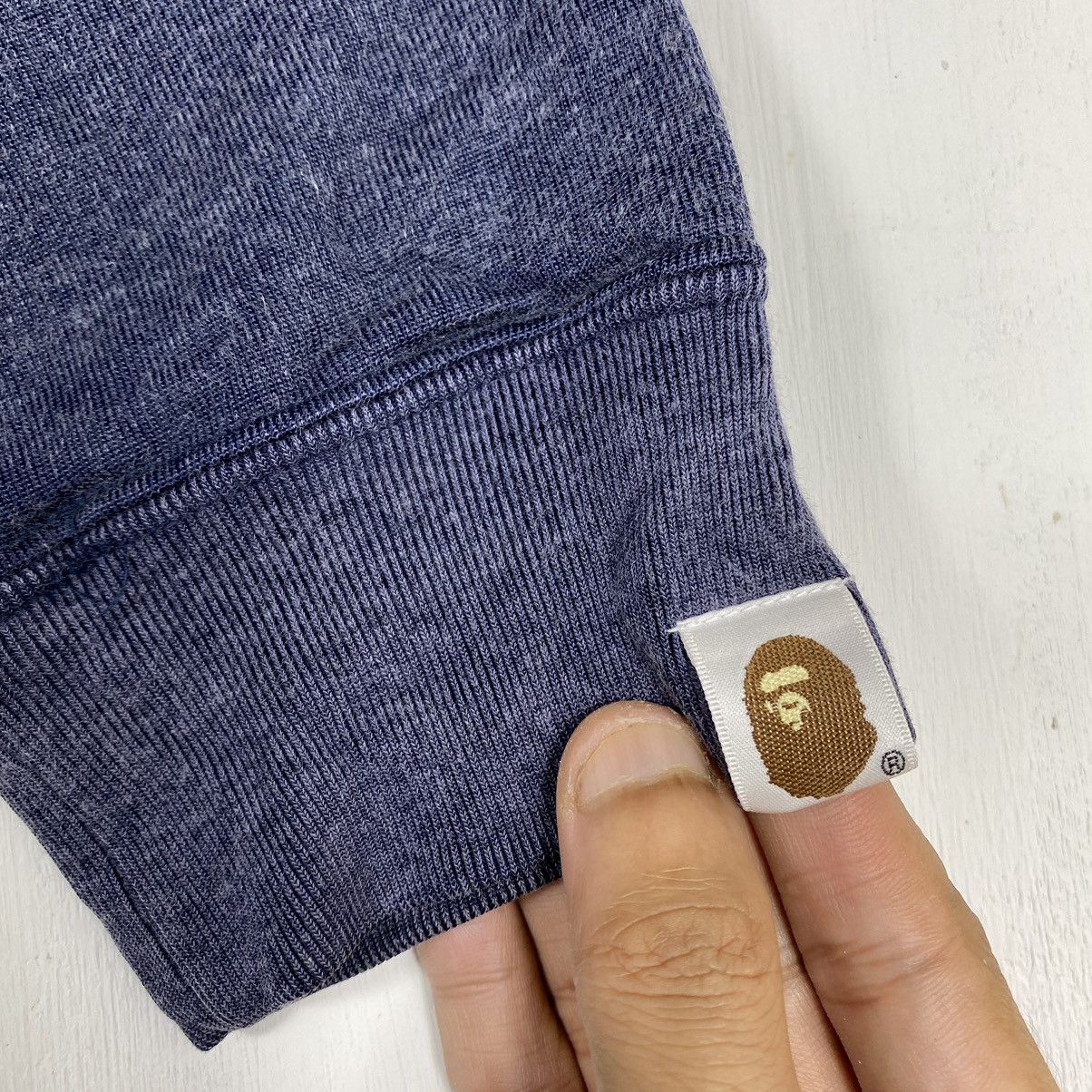 Bape × Nigo ASNKA INDIGO HALF ZIPPER SWEATSHIRT Size XS / US 0-2 / IT 36-38 - 8 Thumbnail