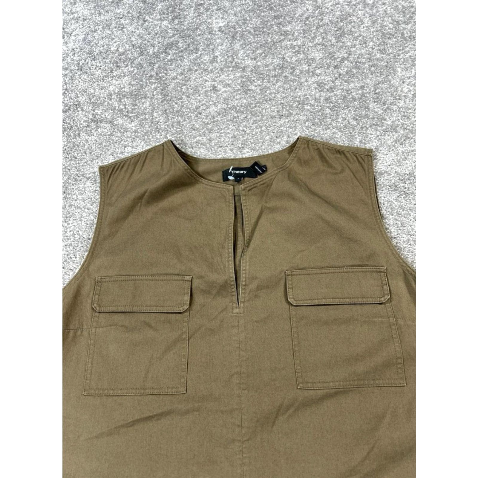 Theory THEORY Dress Womens 6 Brown Cotton Size M / US 6-8 / IT 42-44 - 2 Thumbnail