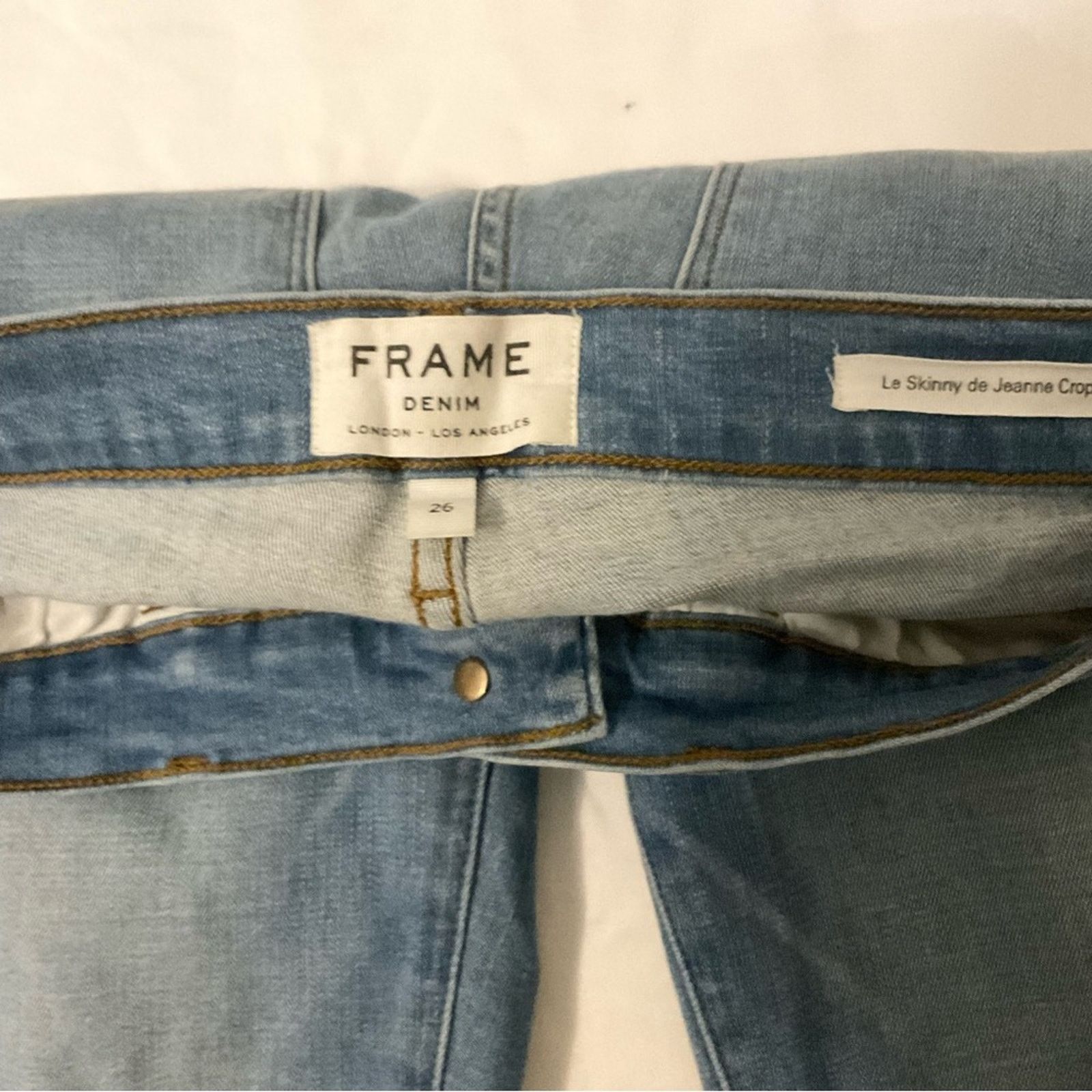 Frame FRAME Denim Waterloo Le Skinny de Jeanne Crop 26 Size 26" / US 2 / IT 38 - 8 Thumbnail
