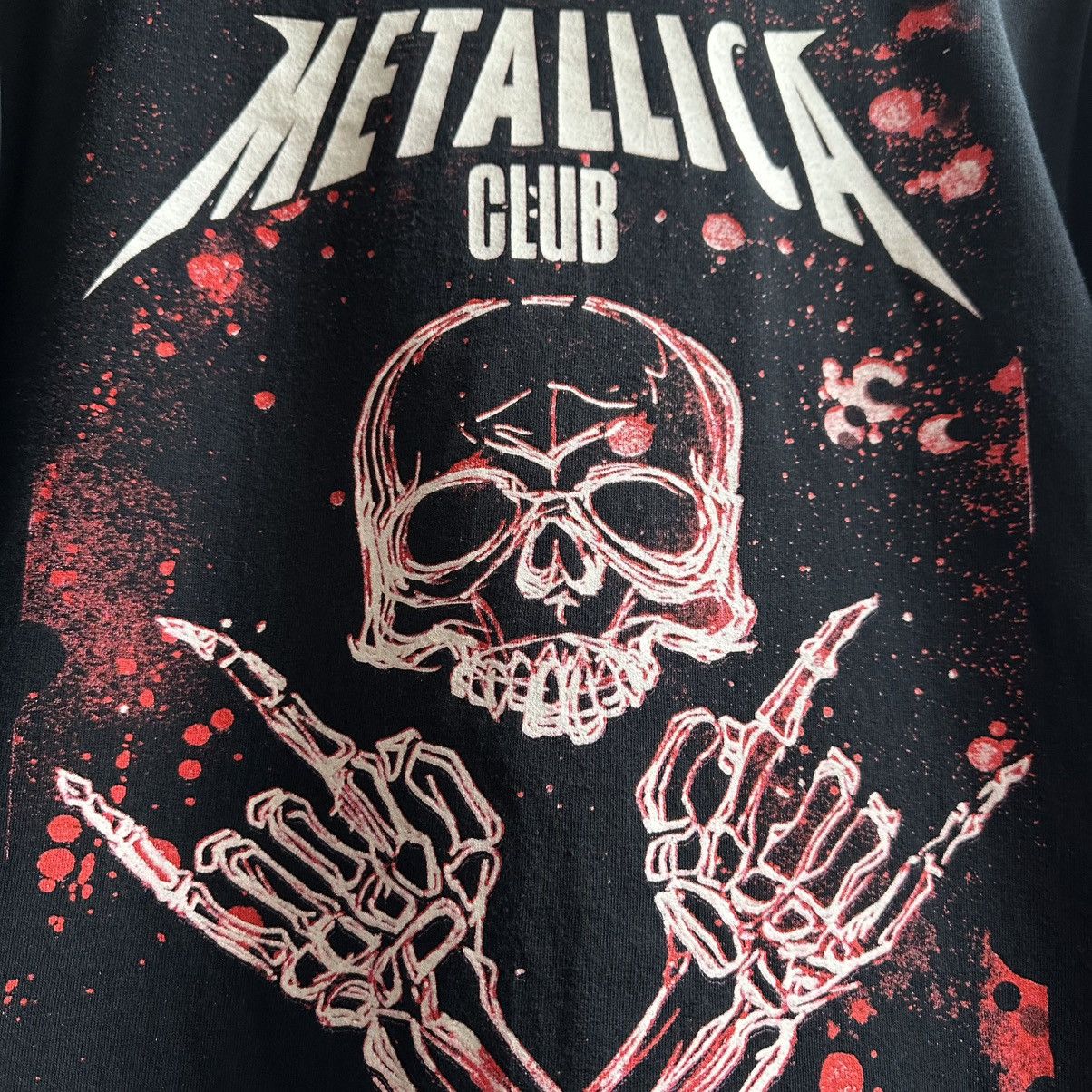 Band Tees × Metallica × Vintage VINTAGE Y2K THE METALLICA CLUB SKULL BAND TEE Size US M / EU 48-50 / 2 - 4 Thumbnail