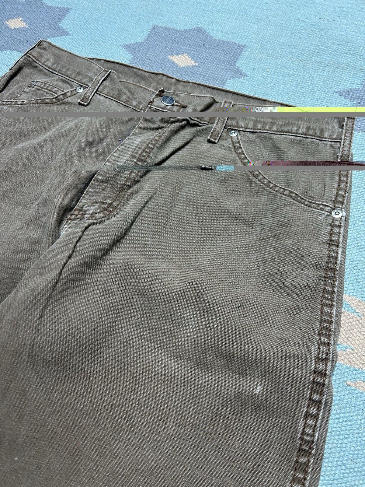 Vintage Vtg dickies canvas carpenter pant workwear skate baggy 34x33 Size US 34 / EU 50 - 7 Thumbnail