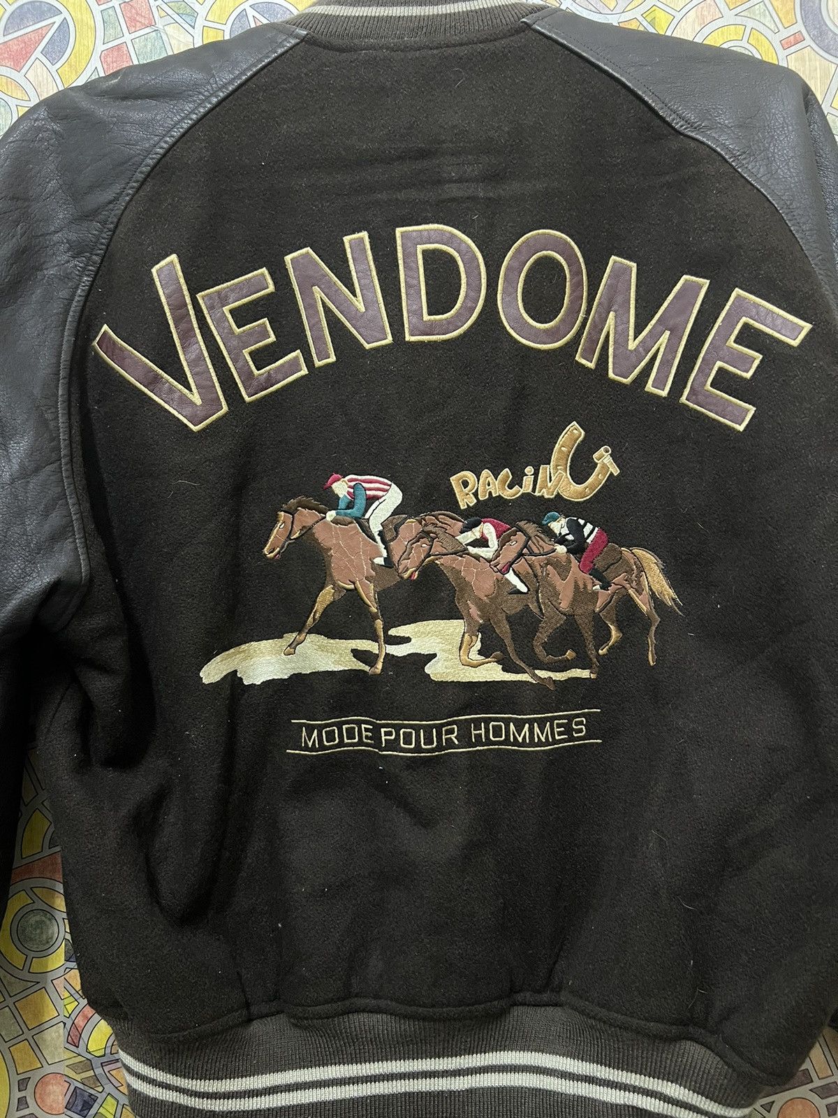 Leather Big Logo VENDOME RACING (GJ 36) Size US XL / EU 56 / 4 - 8 Thumbnail