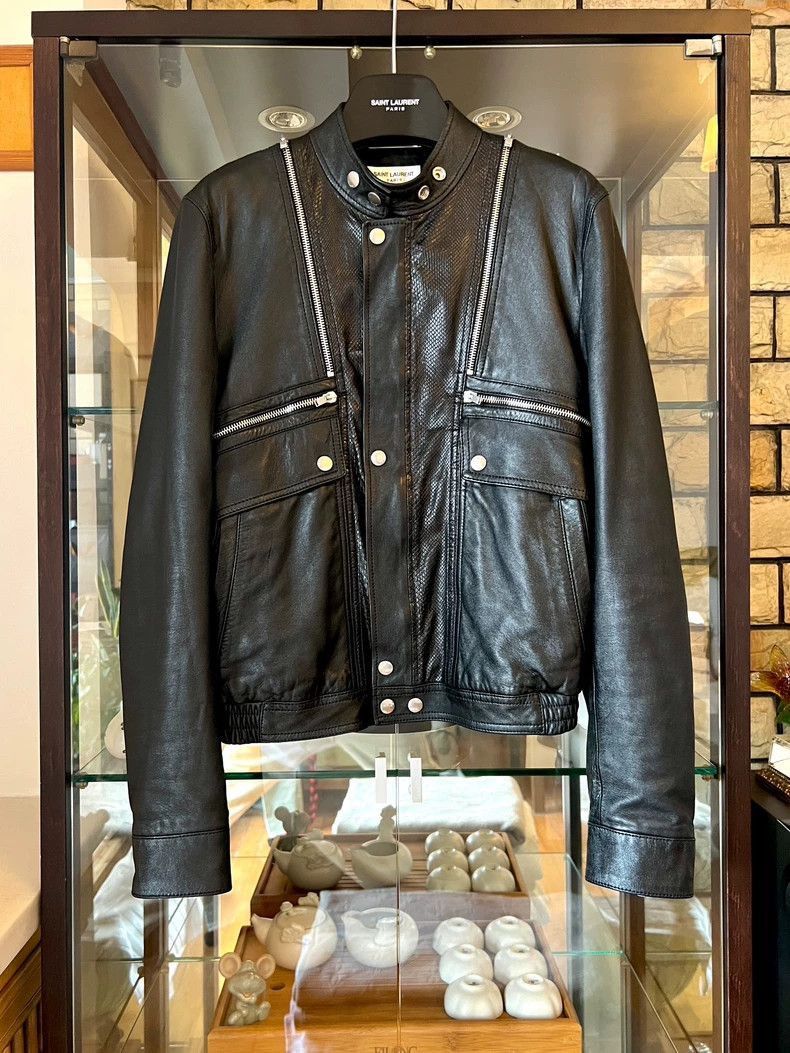 Saint Laurent Paris Saint Laurent Paris Snake skin alien jacket-2506 Size US S / EU 44-46 / 1 - 1 Thumbnail