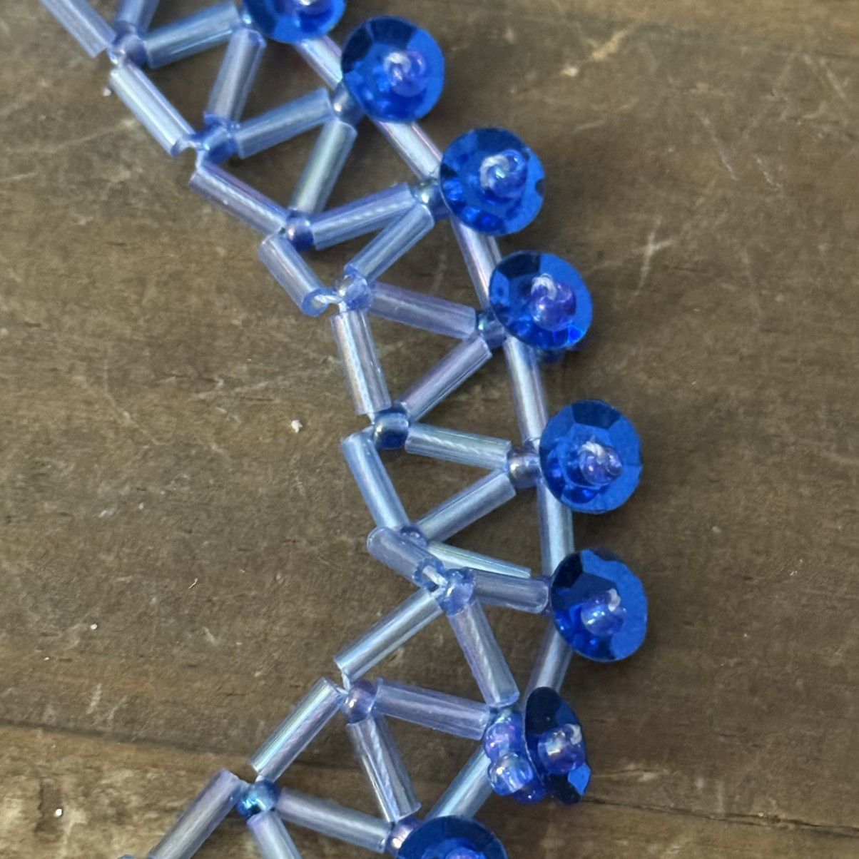 Other Blue beaded choker necklace Size ONE SIZE - 3 Thumbnail