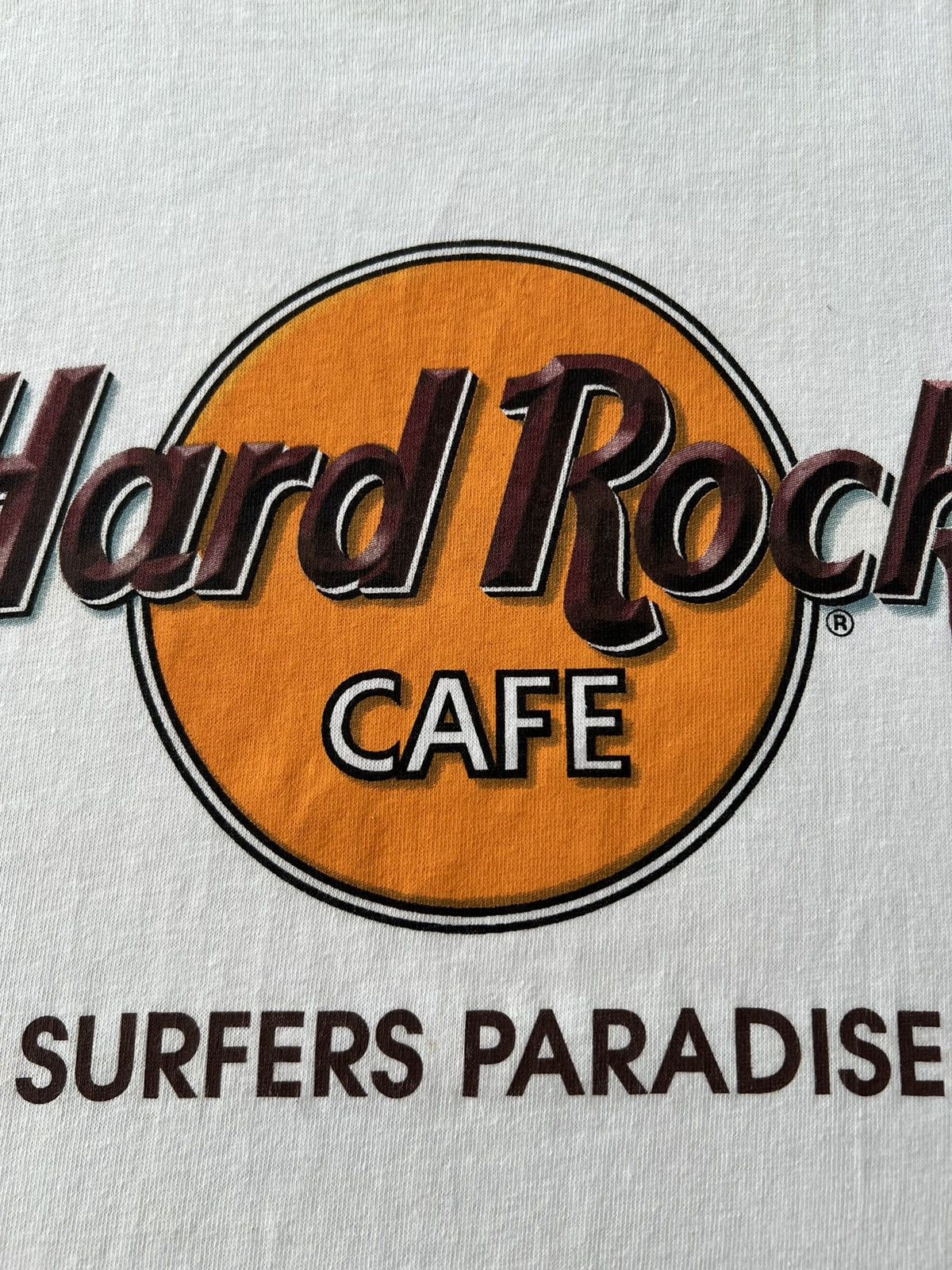 Hard Rock Cafe Vintage 90s Hard Rock Cafe Surfers Paradise White T-shirt Size US XL / EU 56 / 4 - 4 Thumbnail