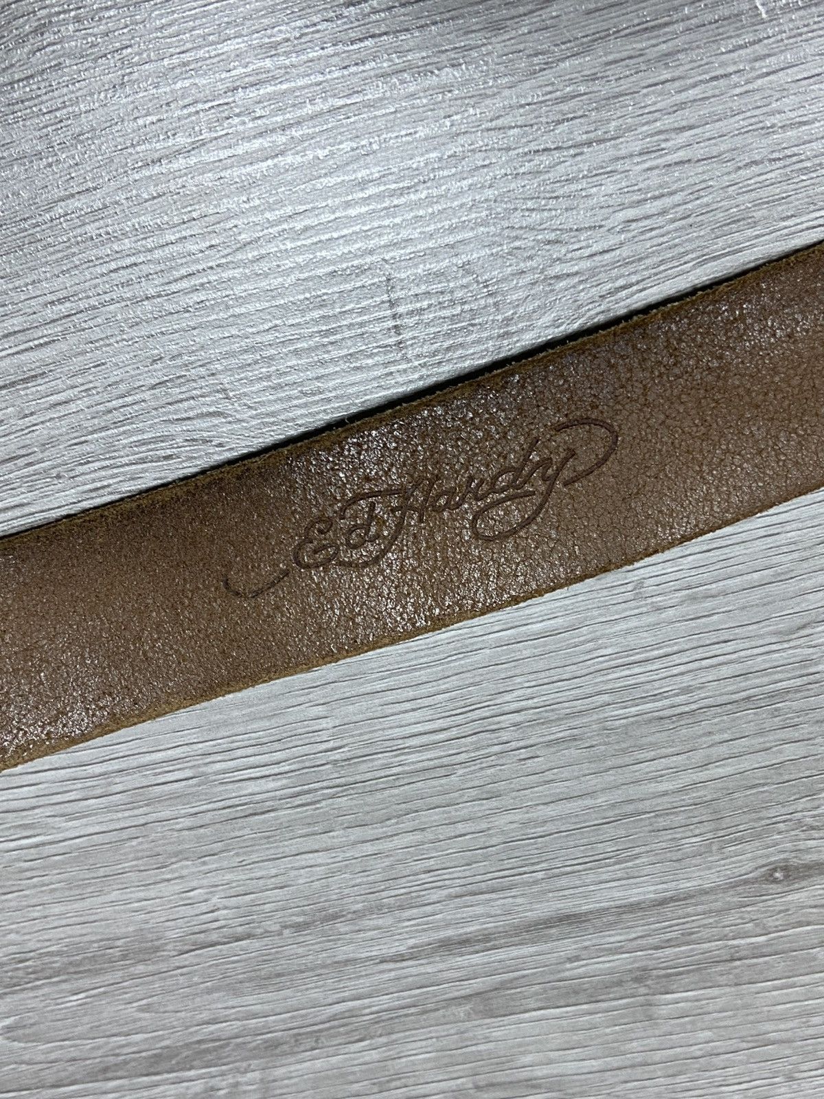 Ed Hardy Ed Hardy tiger 🐯 vintage leather belt Size ONE SIZE - 5 Thumbnail