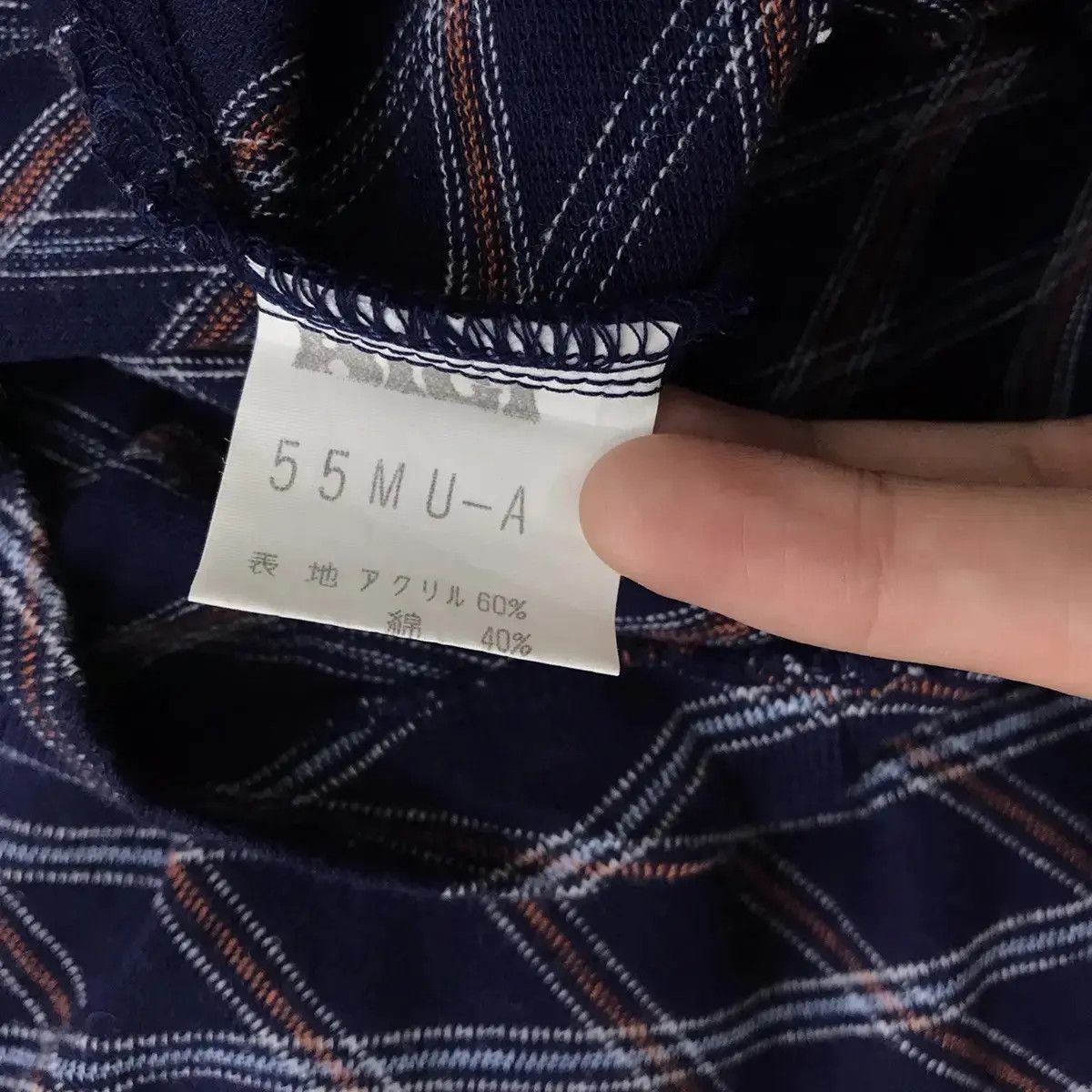 Vintage Vintage MOGA TARTAN MONOGRAM Polo Tee Shirt Made In Japan Size US M / EU 48-50 / 2 - 5 Thumbnail