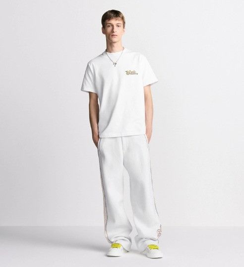 Dior × Kaws o1w1db11025 513J696 Relaxed Fit T-Shirt in White Size US XL / EU 56 / 4 - 4 Thumbnail
