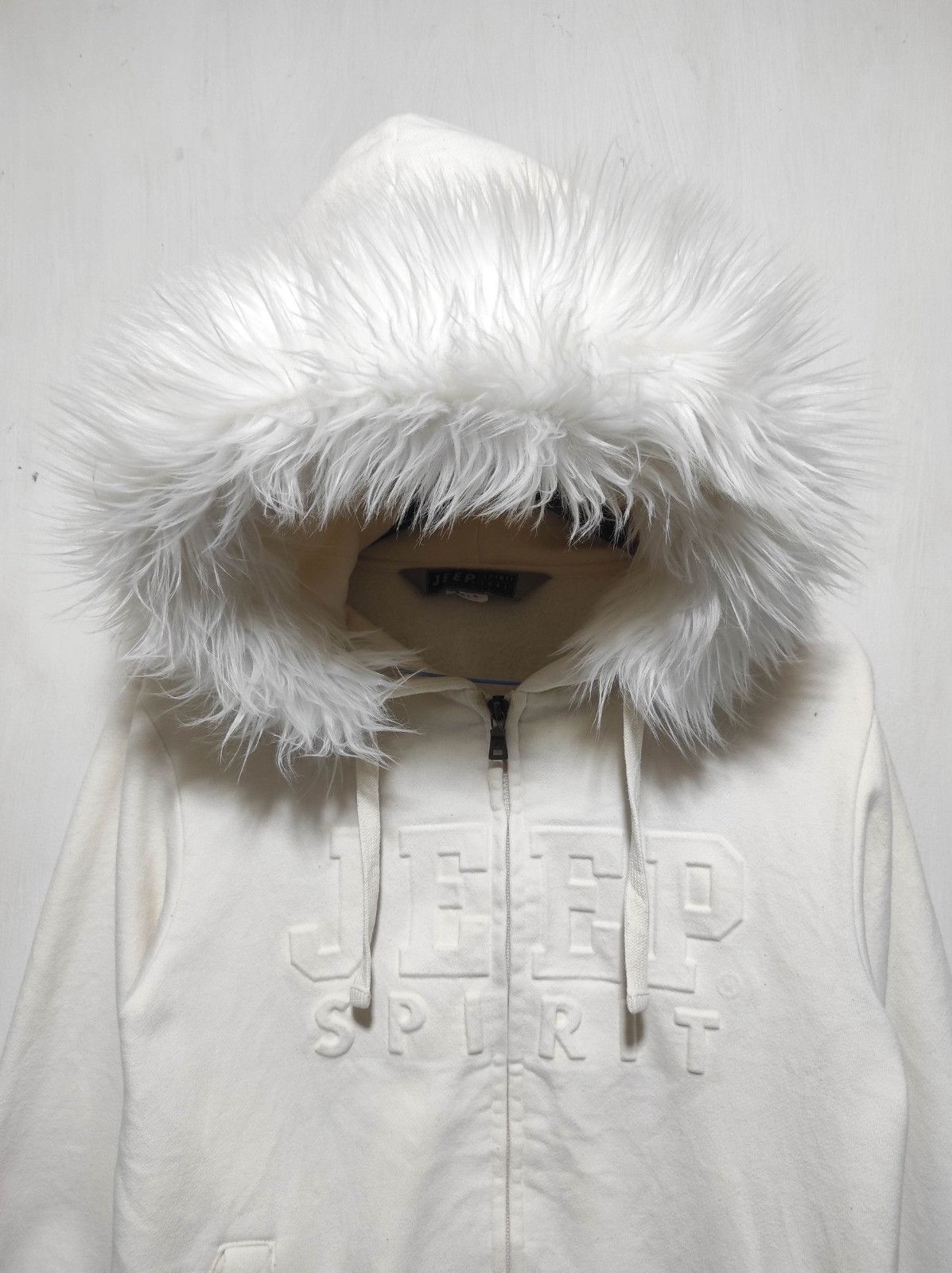 Jeep Jeep Spirit white zip fur hoodie ifsix LGB style Size US S / EU 44-46 / 1 - 3 Thumbnail