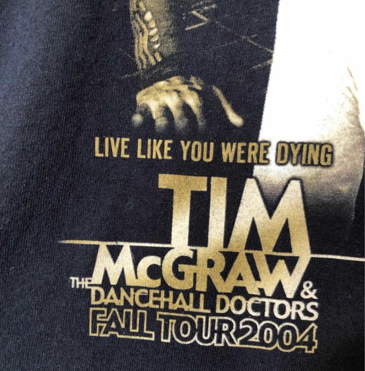Vintage Tim Mc Graw vintage 2004 tshirt fall tour M black country Size US M / EU 48-50 / 2 - 7 Thumbnail
