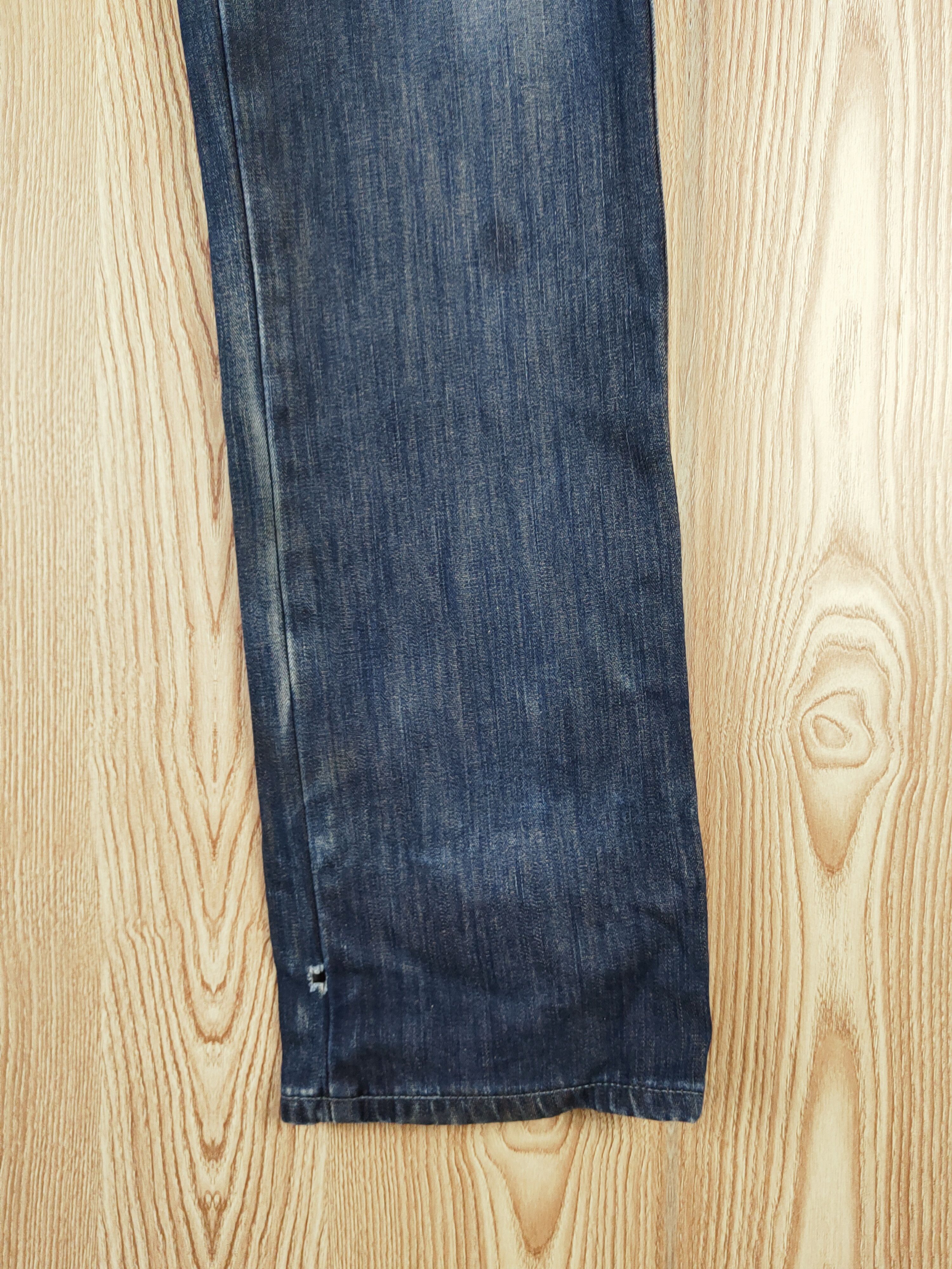 Edwin Edwin Dark Blue Distressed Ripped Jeans #W698 Size US 35 - 8 Thumbnail