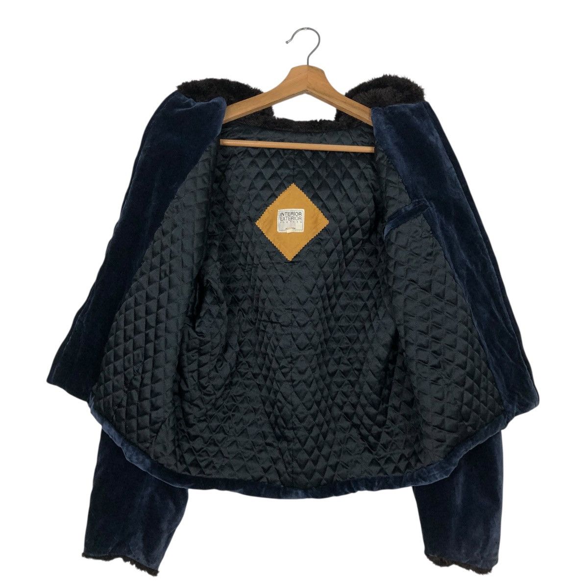 Japanese Brand 🔥RICH DARK BLUE BOMBER JACKET FUR INTERIOR ISSEY MIYAKE Size US L / EU 52-54 / 3 - 16 Thumbnail