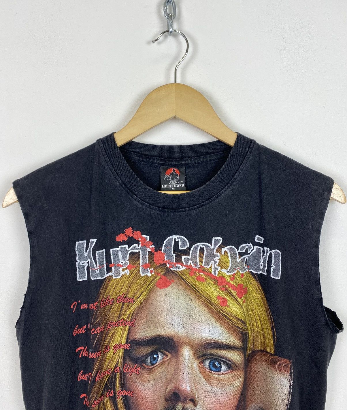 Band Tees Vintage 90’s Kurt Cobain Tank Shirt Top Sleeveless Black Size US M / EU 48-50 / 2 - 2 Thumbnail