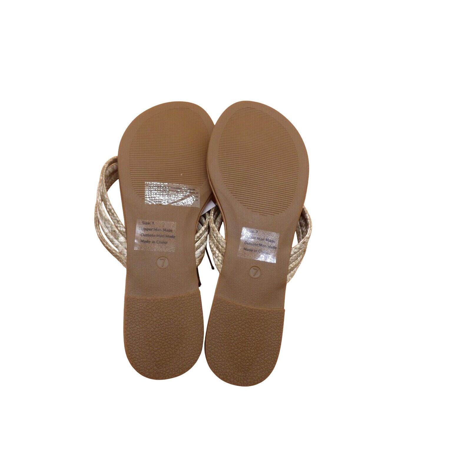 Other New York & Co Multi-Strand Snake-Embossed Faux-leather Flip Size US 7 / IT 37 - 4 Thumbnail