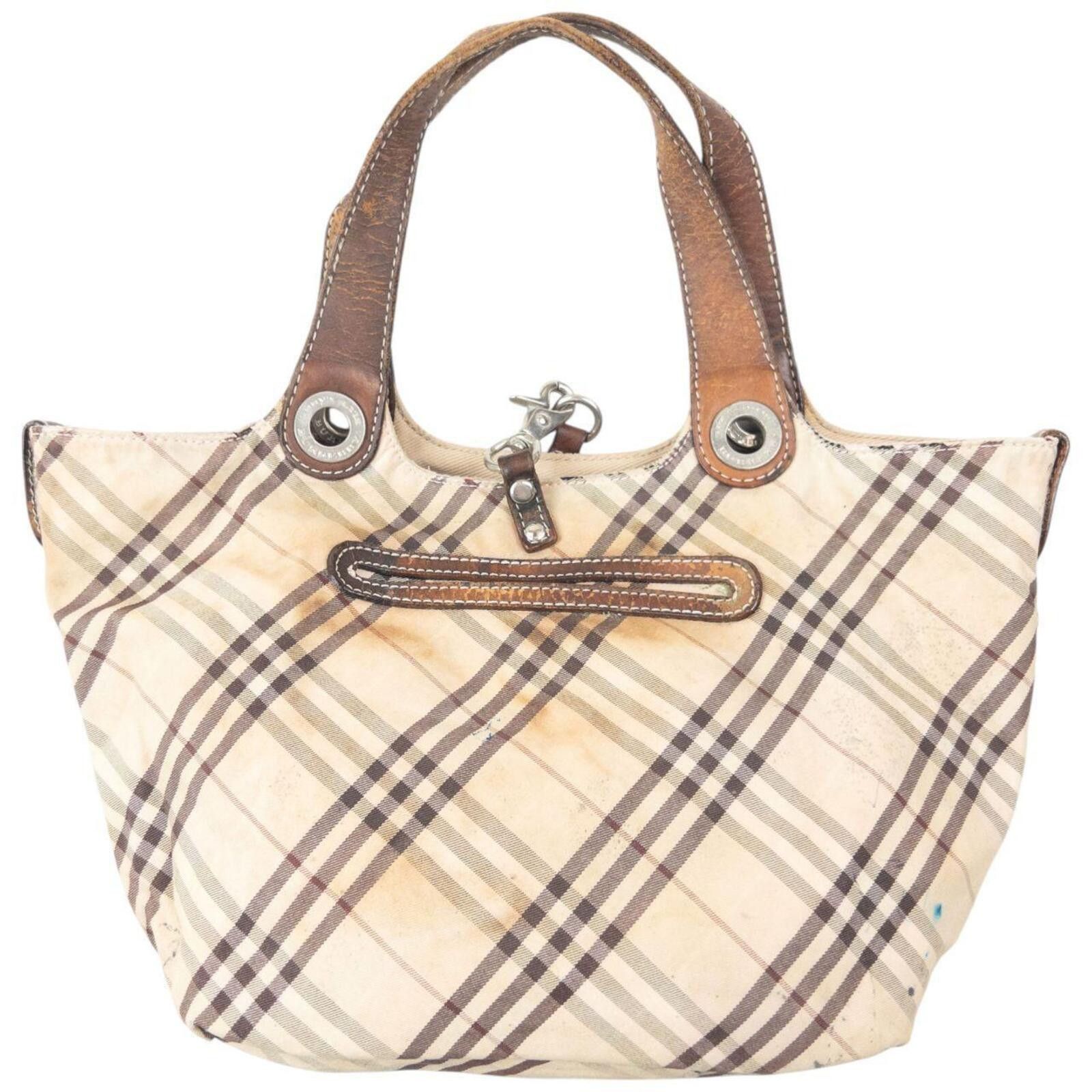 Burberry Vintage Burberry Blue Label Nova Check Reversible Handbag Size ONE SIZE - 1 Thumbnail