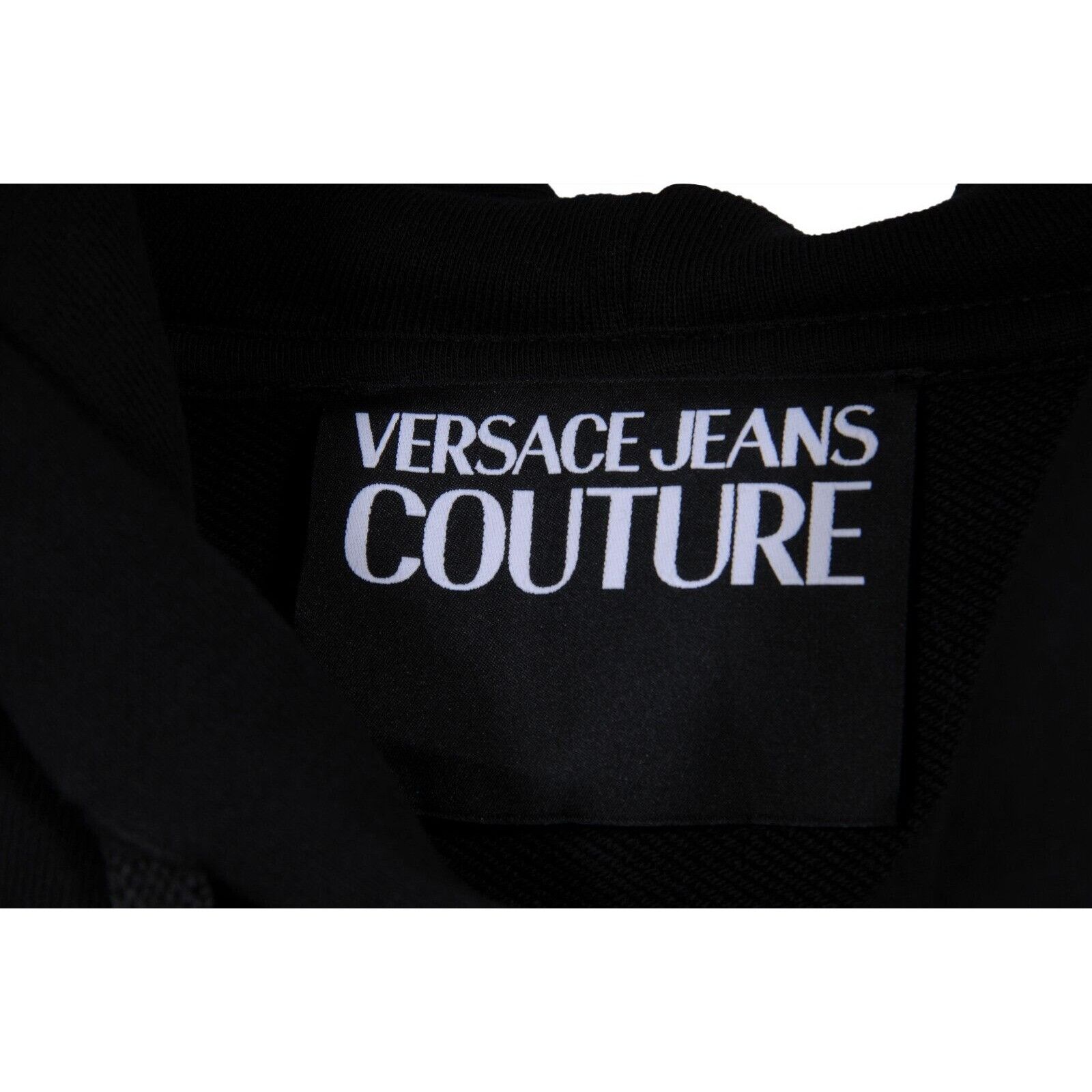 Versace Jeans Couture Logo Hoodie Black Gold - 02446 Size US M / EU 48-50 / 2 - 3 Thumbnail