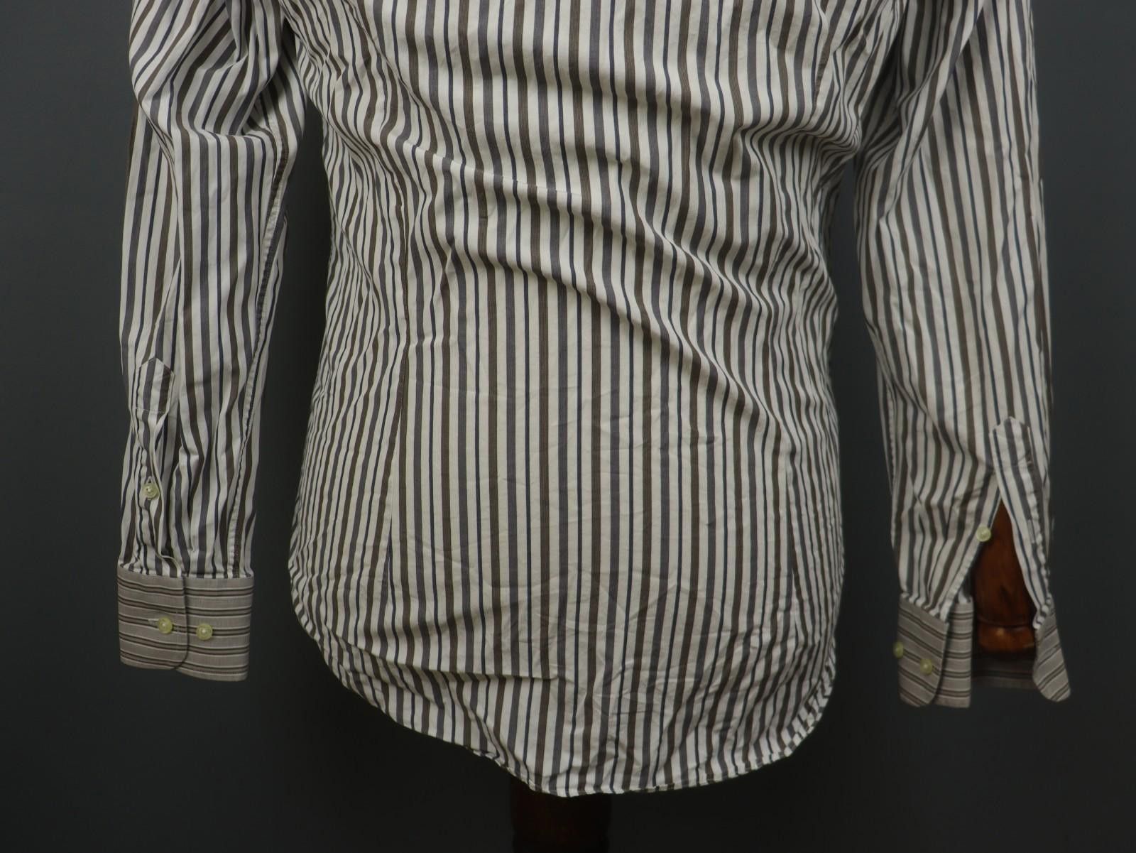 Etro ETRO Multi Striped Cotton Collared Button-Up Shirt Size 39 Size US M / EU 48-50 / 2 - 9 Thumbnail