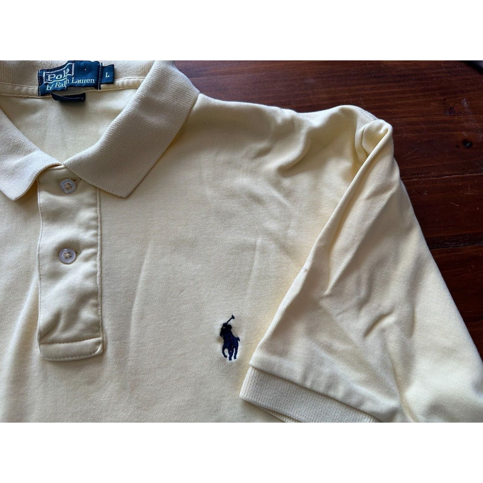 Polo Ralph Lauren Polo Ralph Lauren Men's Yellow Polo Shirt Size L Blue Pony Size US L / EU 52-54 / 3 - 4 Thumbnail