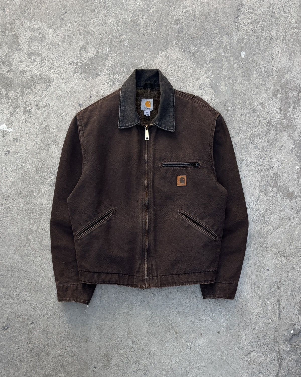 廃盤APC x Carhartt Detroit Leather Jacket A.P.C. × Carhartt A.P.C. x Carhartt Detroit Leather Jacket | Grailed