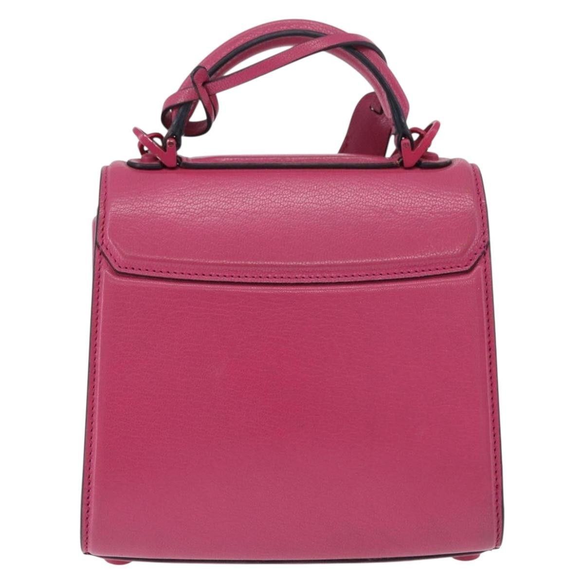 Salvatore Ferragamo Salvatore Ferragamo Gancini Hand Bag Leather 2way Pink Size ONE SIZE - 2 Thumbnail