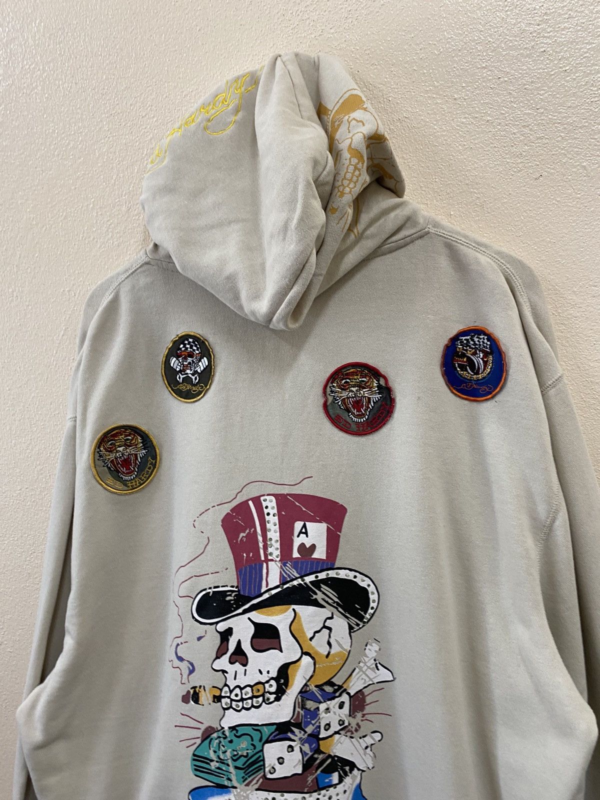 Ed Hardy Rare Vtg Ed Hardy Hoodie Zip Up Size US XXL / EU 58 / 5 - 6 Thumbnail