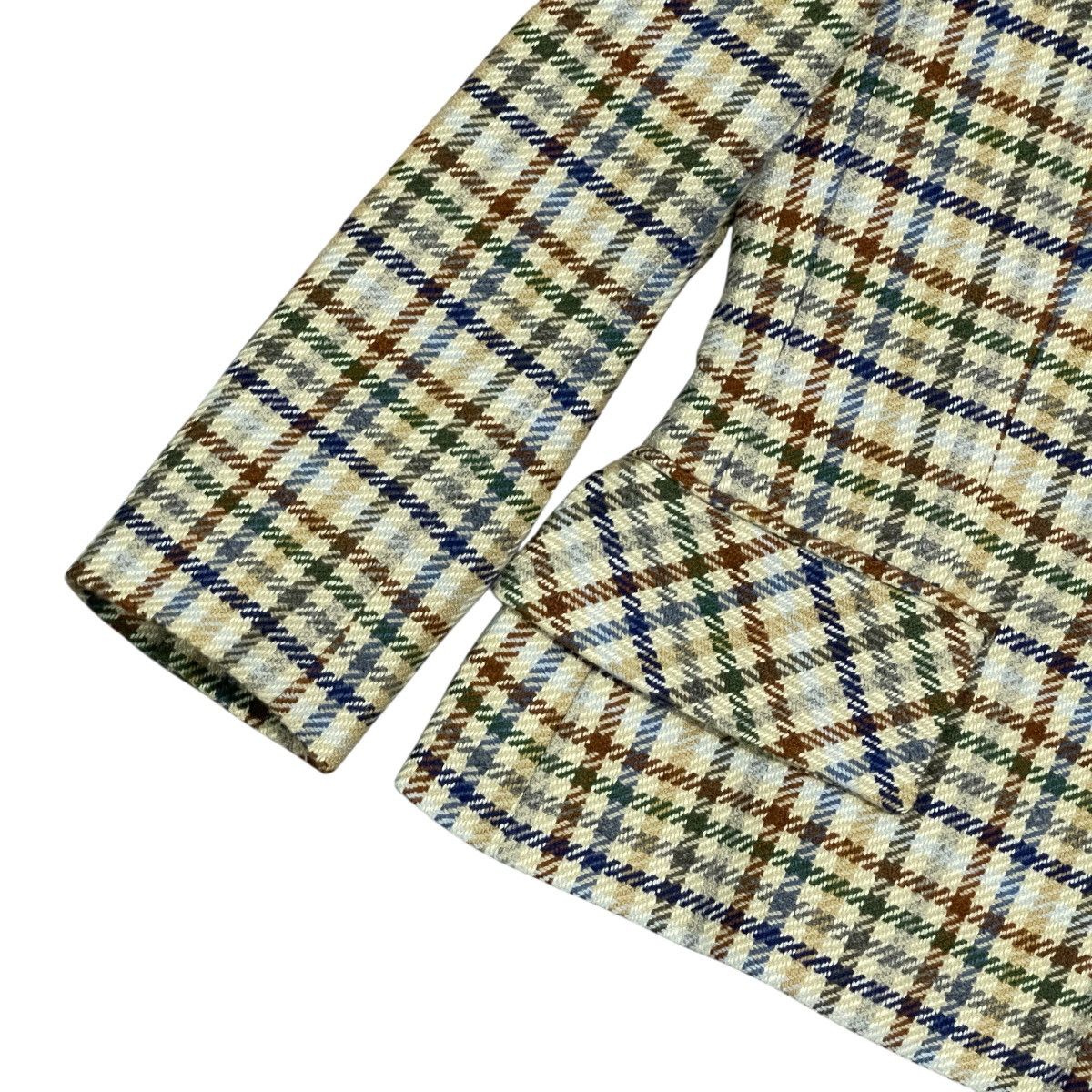 Celine ‼️RARE‼️ Vtg 70s Celine Paris Burgeois Chic Wool Plaid Blazer Size M / US 6-8 / IT 42-44 - 6 Thumbnail
