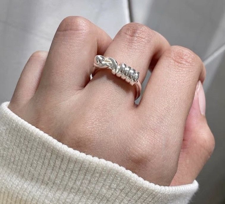 Japanese Brand × Jewelry Retro punk vintage tied rope knot ring Size ONE SIZE - 3 Thumbnail