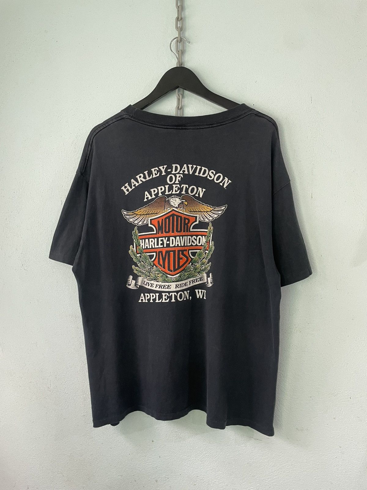 Harley Davidson 1990 Vintage Harley Davidson Tee Size US XL / EU 56 / 4 - 3 Thumbnail