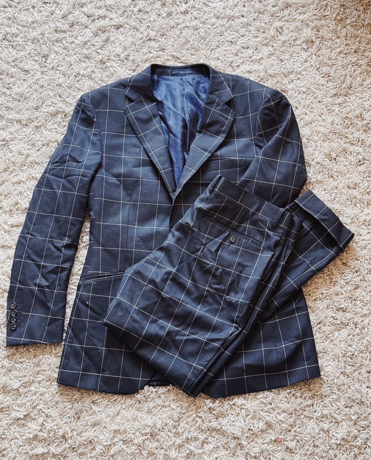Other Windowpane Suit Sz 40 Size 40R - 1 Preview